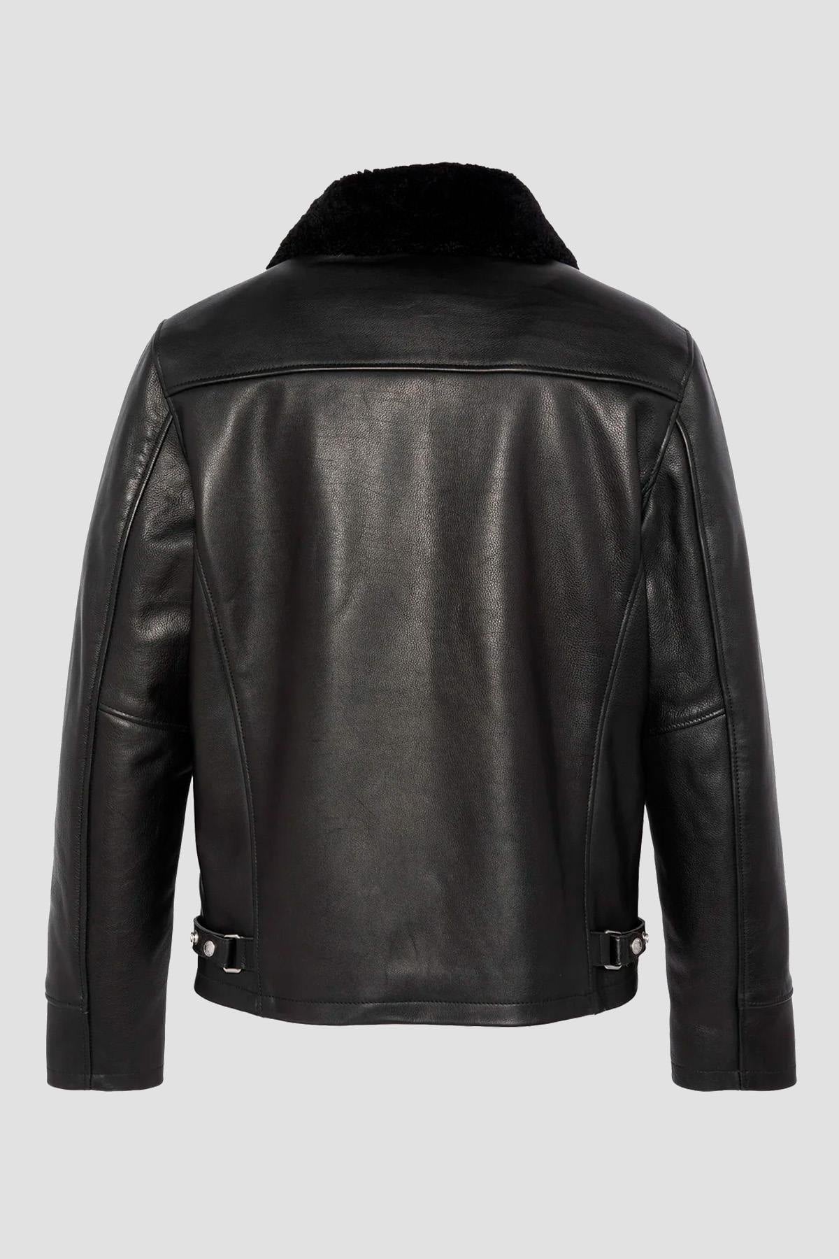 Blouson Homme Schott LCCLASSICZIP BLACK — vue 8