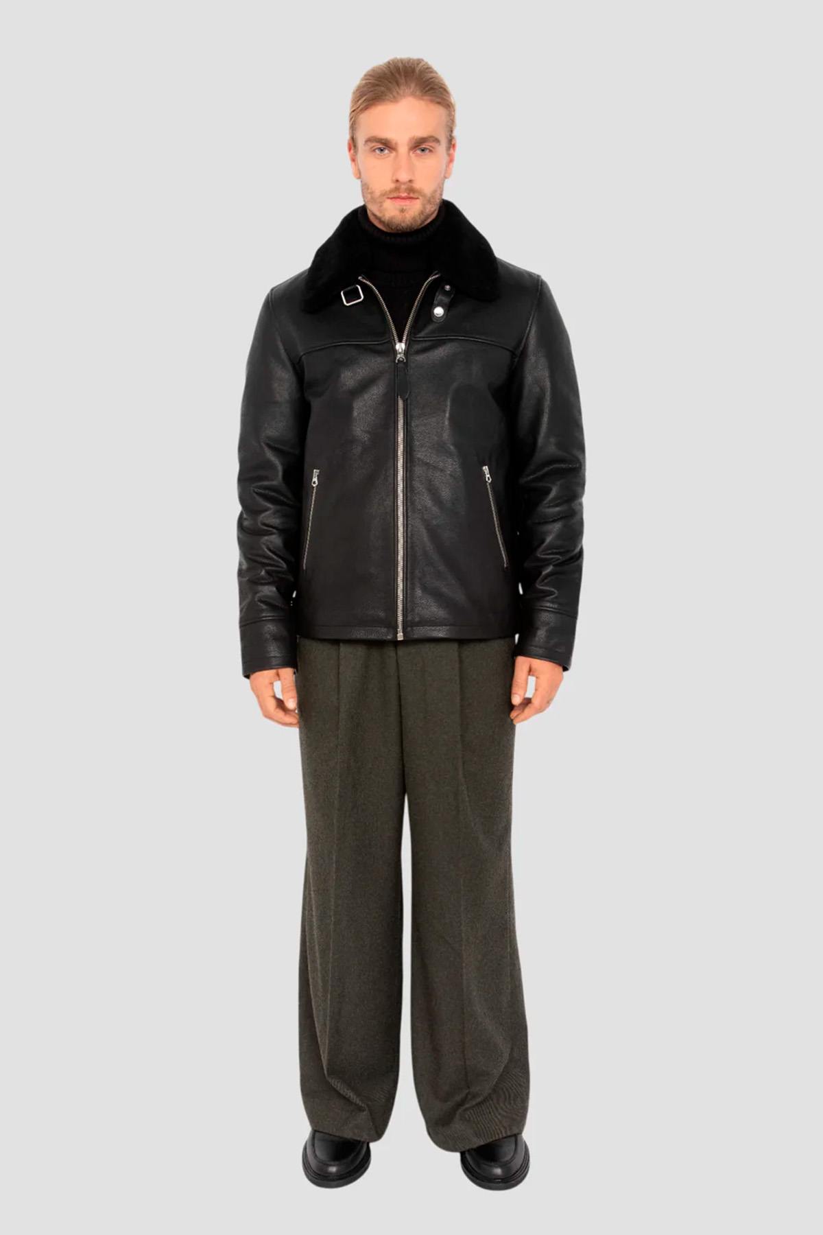 Blouson Homme Schott LCCLASSICZIP BLACK — vue 9