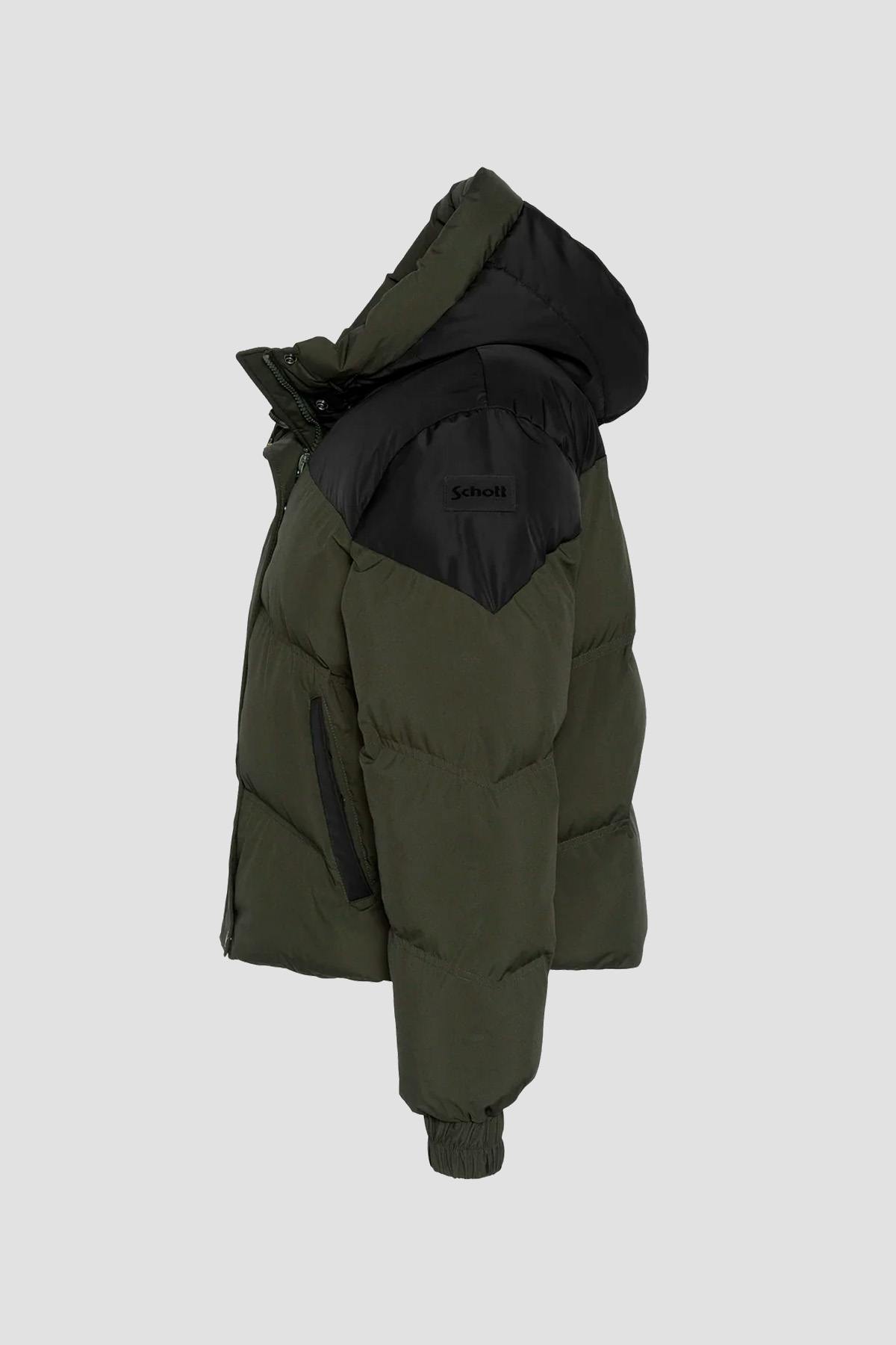 Damen Jacke Schott BAYLEEW KAKI / BLACK — Ansicht 7