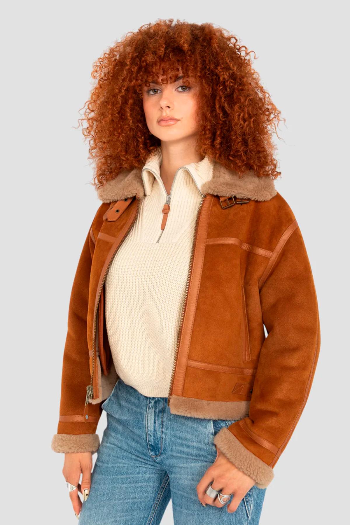 Damen Jacke Schott LCWCHELSEAS CINNAMON — Ansicht 6