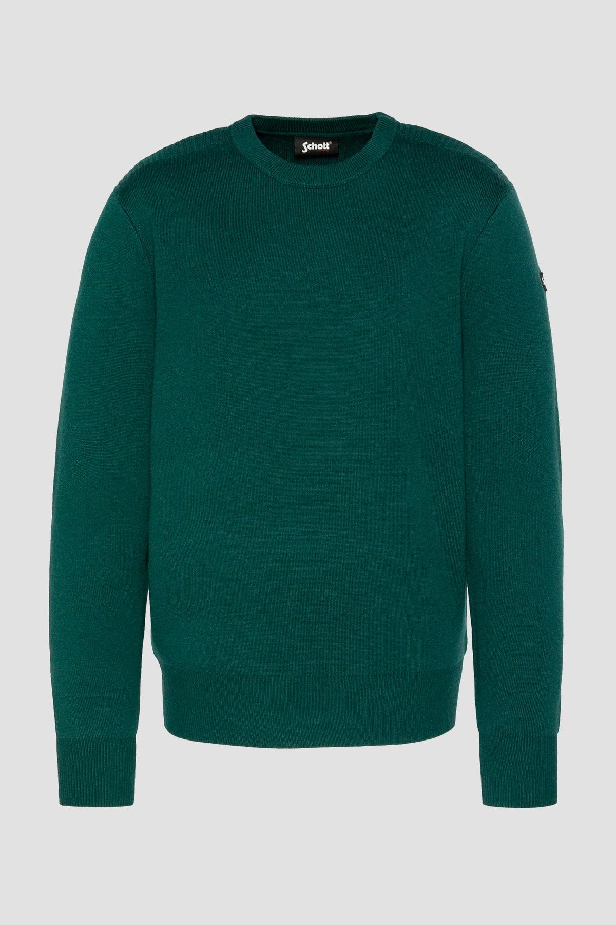Herren Pullover/sweatshirt Schott PLDAMON1 FOREST — Ansicht 1