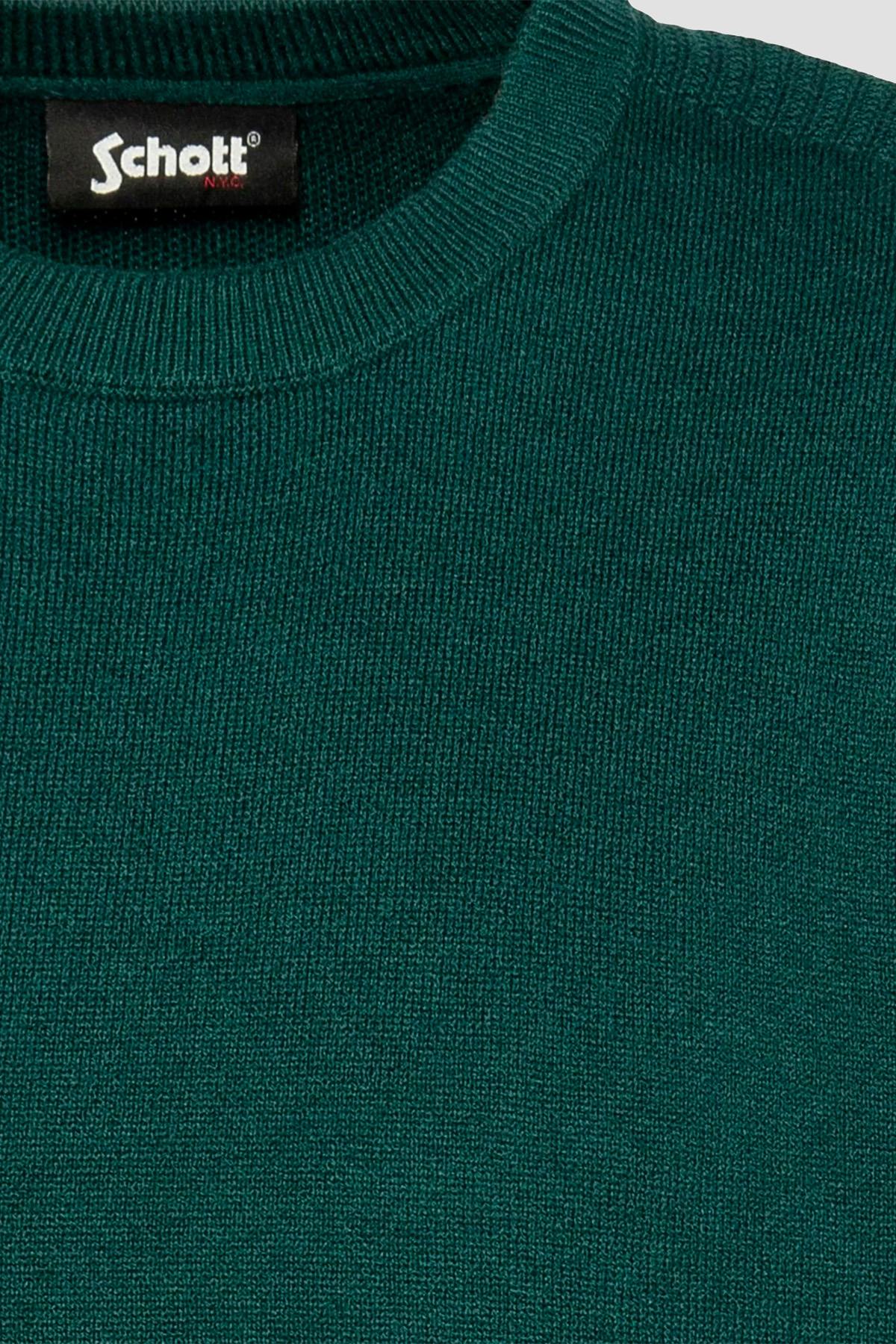 Herren Pullover/sweatshirt Schott PLDAMON1 FOREST — Ansicht 3