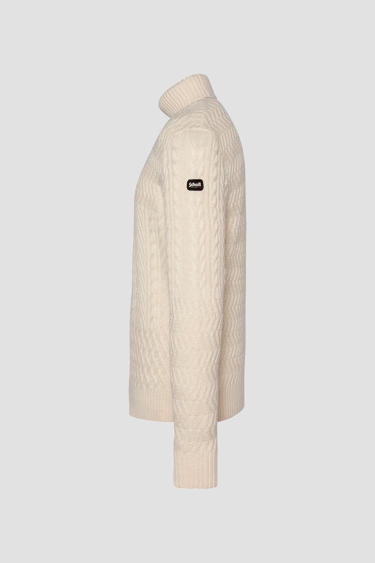 Jersey/sudadera Hombre Schott PLKETH2 OFF WHITE — vista 3