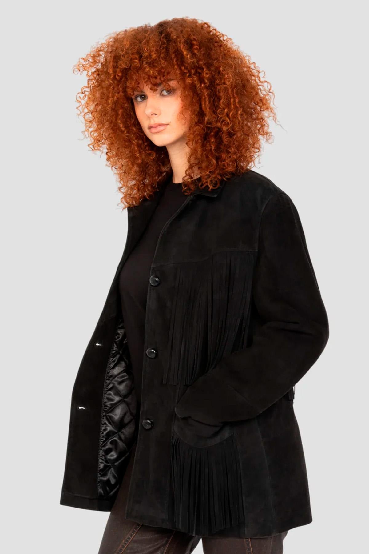 Cazadora Mujeres Schott LCWMILENA BLACK — vista 7