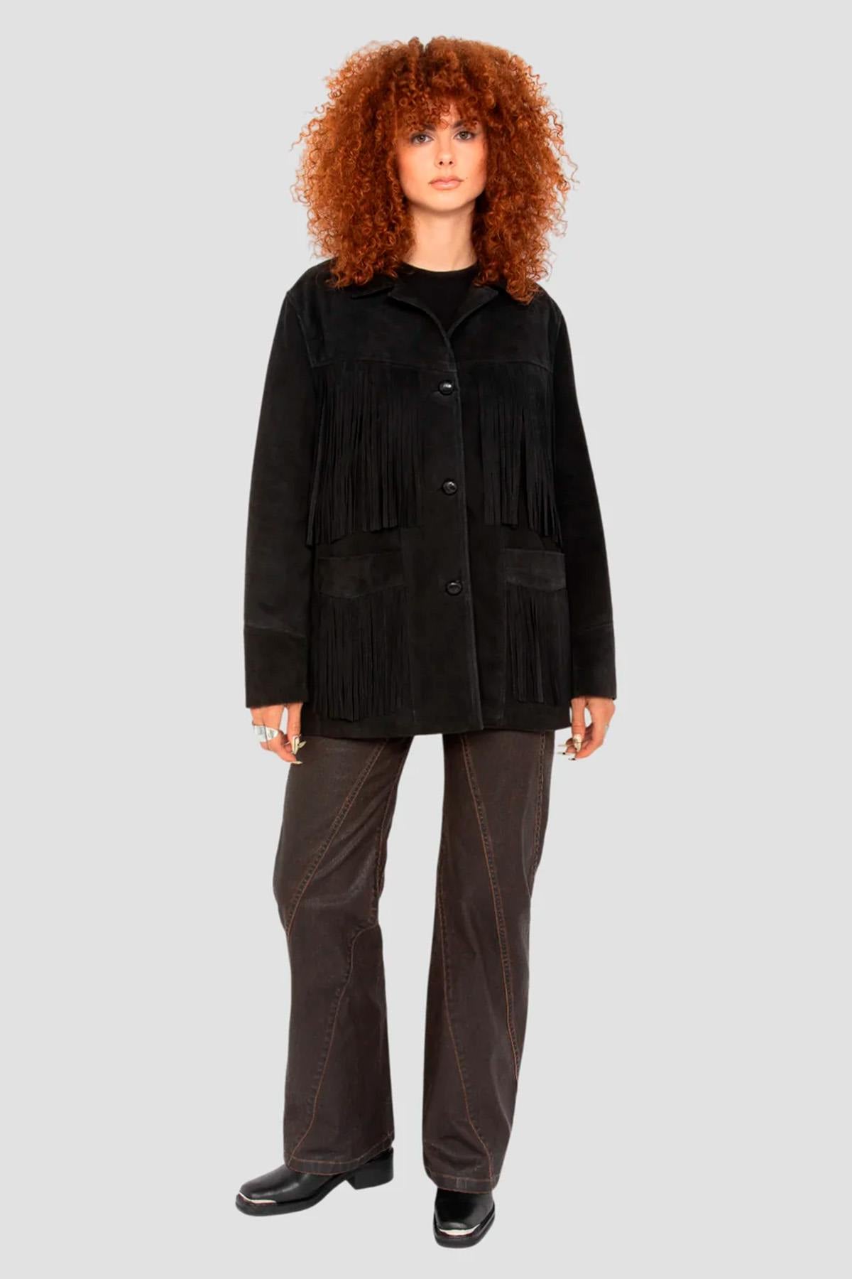 Cazadora Mujeres Schott LCWMILENA BLACK — vista 3