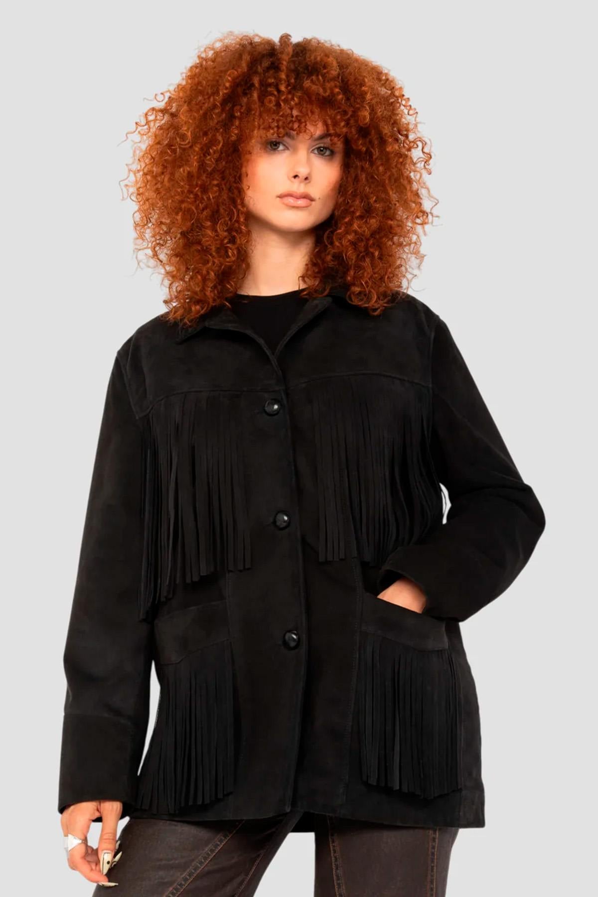 Cazadora Mujeres Schott LCWMILENA BLACK — vista 1