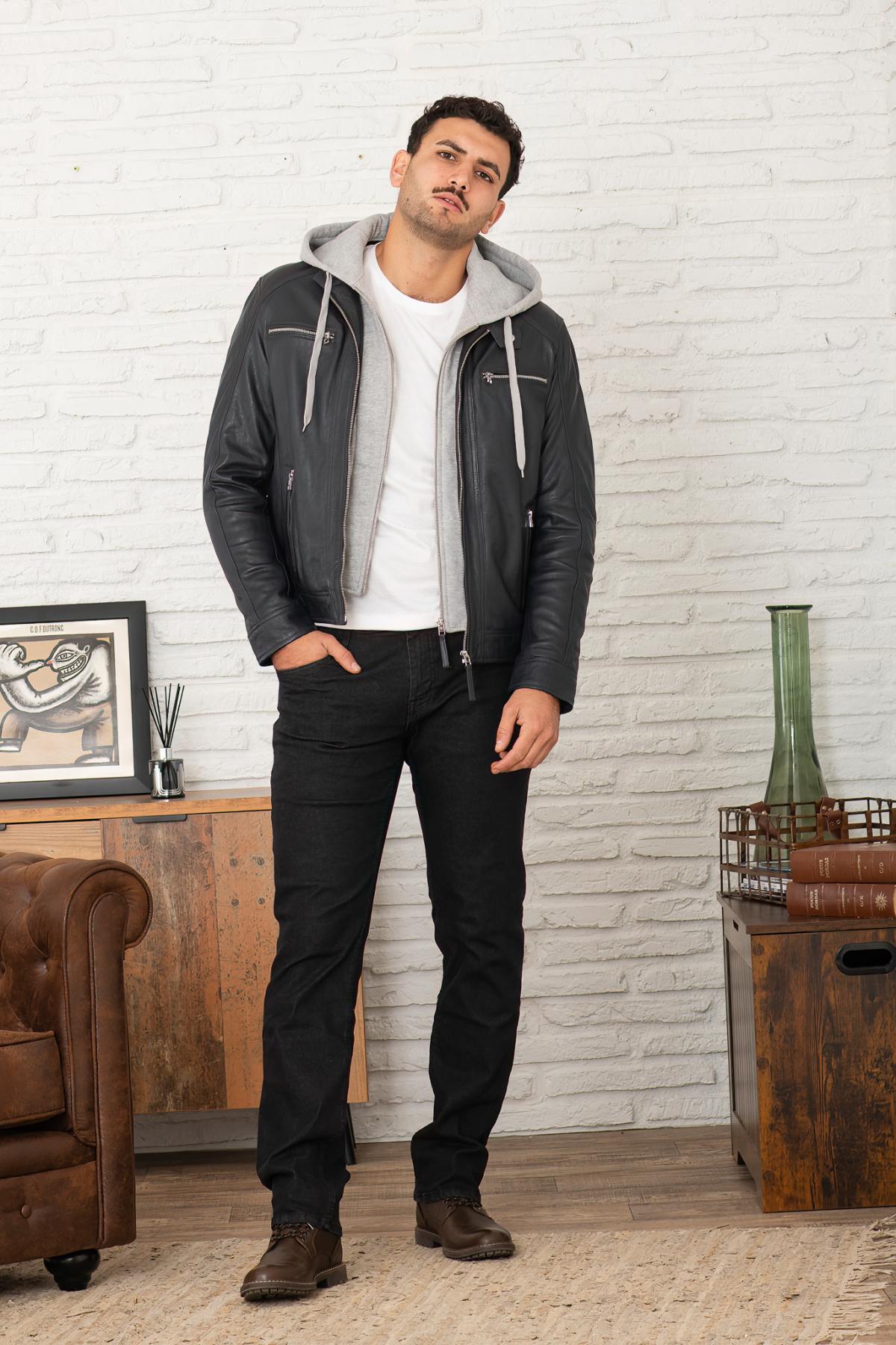 Herren Jacke Serge Pariente ERICO HOOD BLUE — Ansicht 4