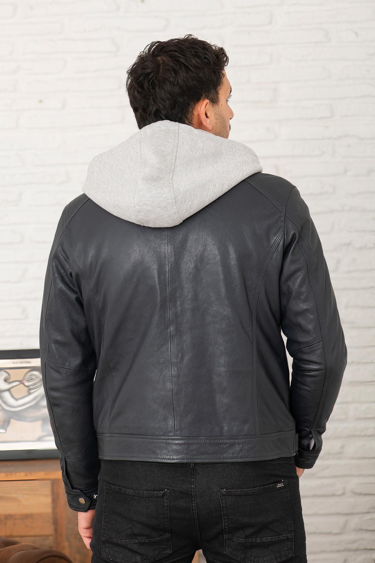 Herren Jacke Serge Pariente ERICO HOOD BLUE — Ansicht 3