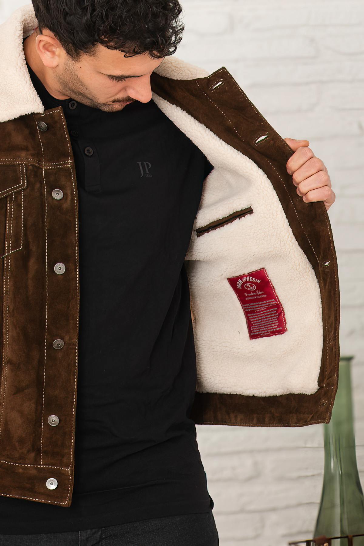 Herren Jacke Iron & Resin OPEN ROAD BUFFALO JACKET BROWN — Ansicht 6
