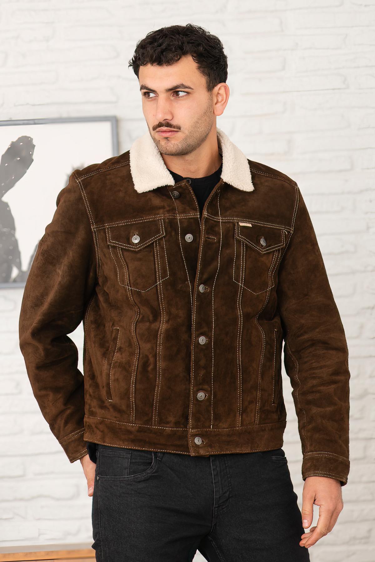 Herren Jacke Iron & Resin OPEN ROAD BUFFALO JACKET BROWN — Ansicht 3