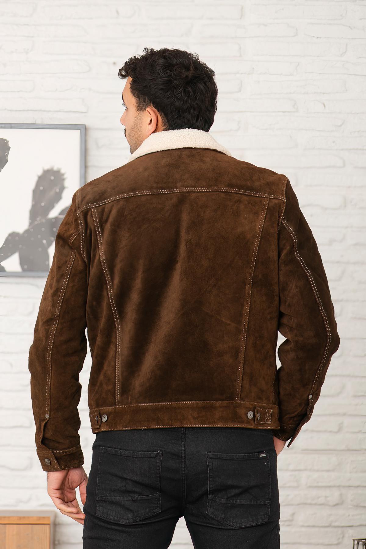 Herren Jacke Iron & Resin OPEN ROAD BUFFALO JACKET BROWN — Ansicht 10