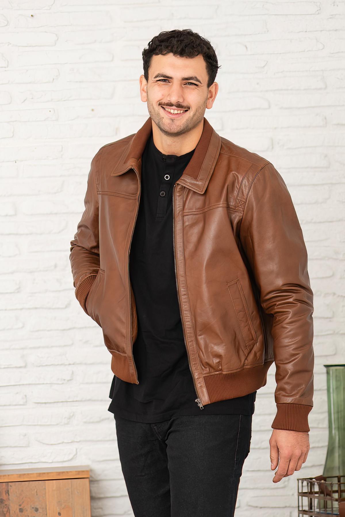 Blouson Homme Serge Pariente KEATON BUFFLE OXBLOOD — vue 1