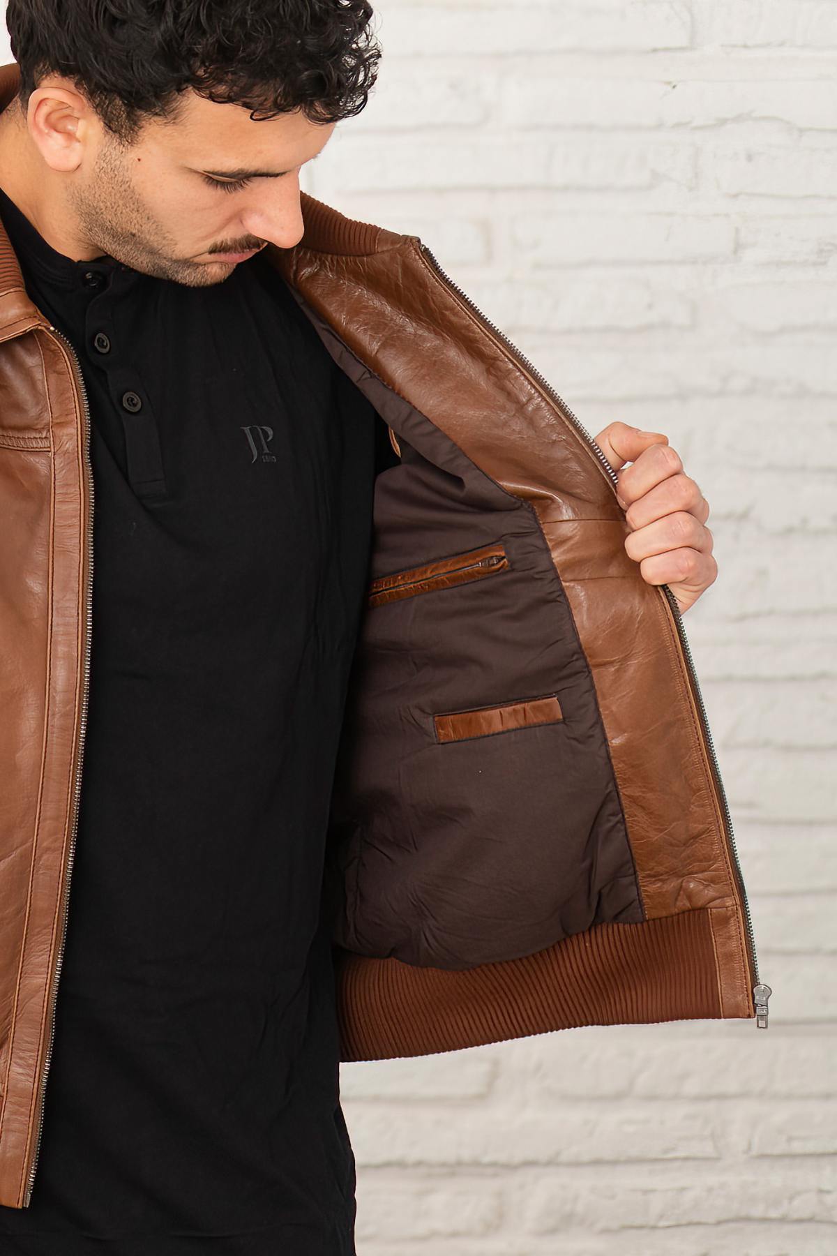 Blouson Homme Serge Pariente KEATON BUFFLE OXBLOOD — vue 8
