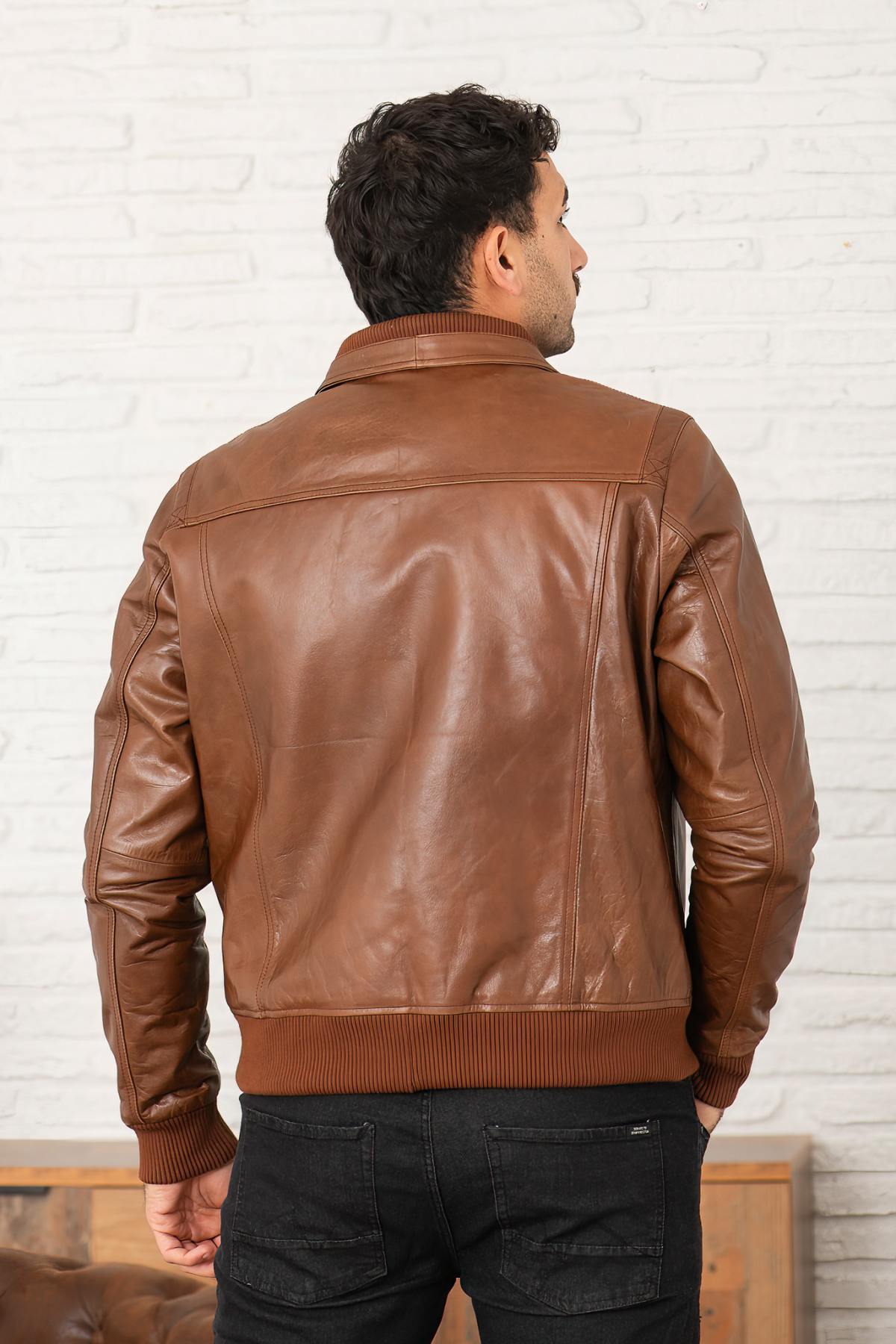 Blouson Homme Serge Pariente KEATON BUFFLE OXBLOOD — vue 4