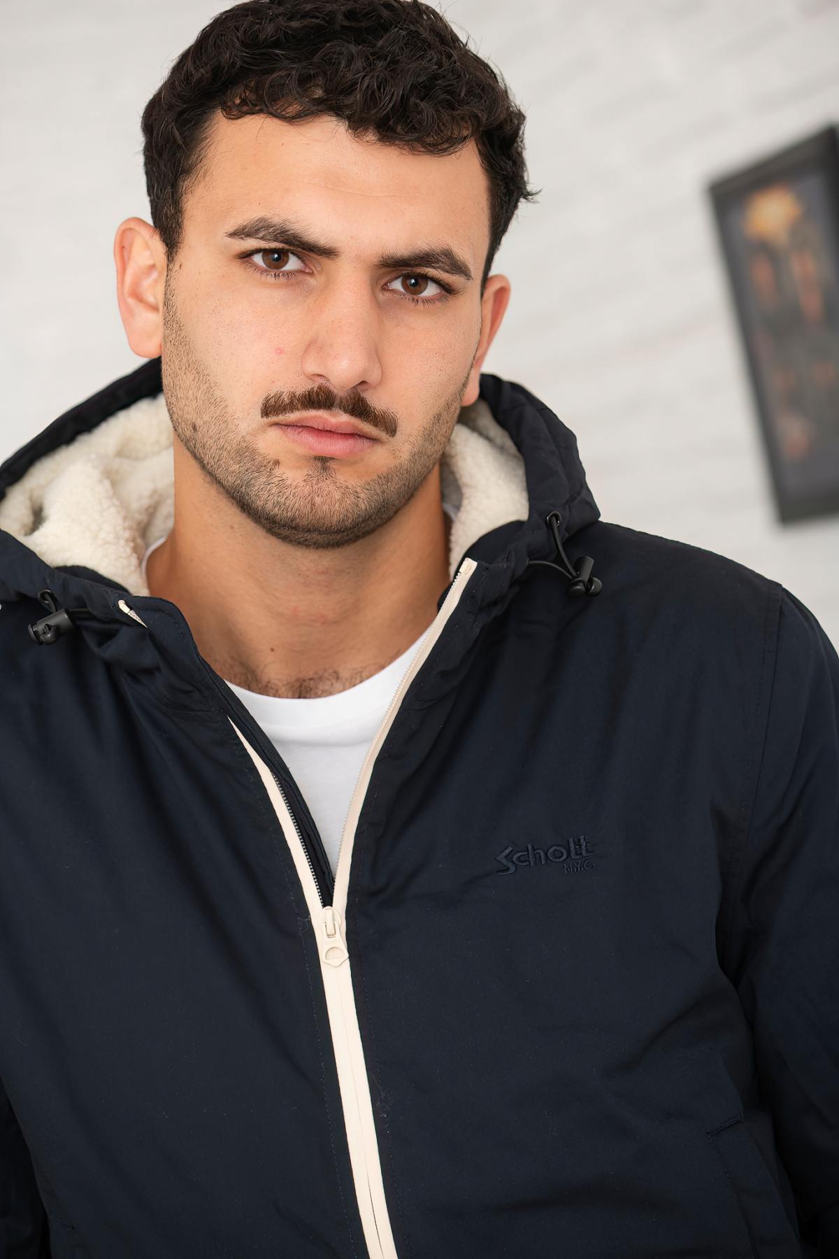 Herren Jacke Schott BLUSTER2 NAVY — Ansicht 4