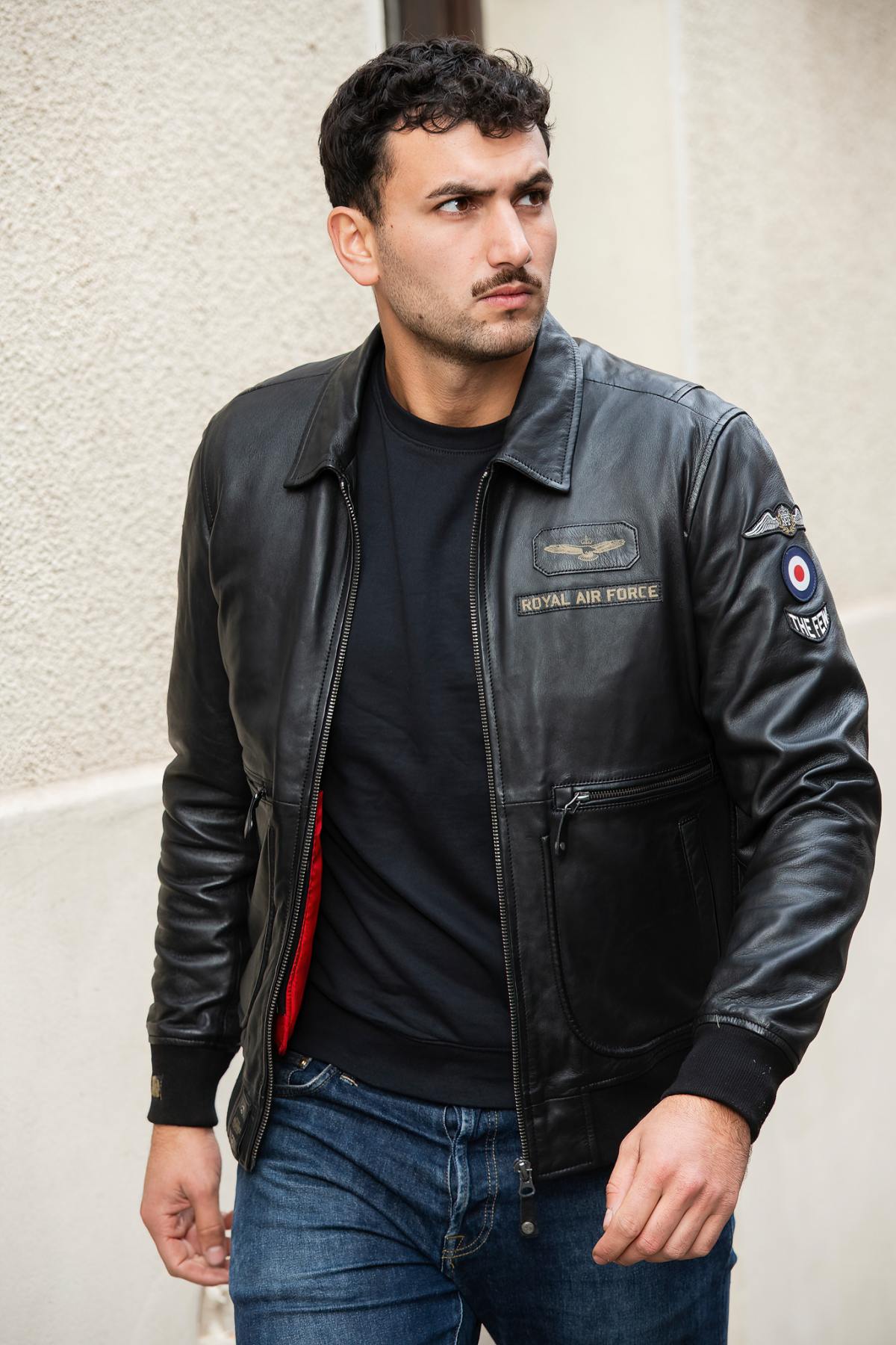 Chaqueta Hombre Royal Air Force TRENCHARD NOIR — vista 1