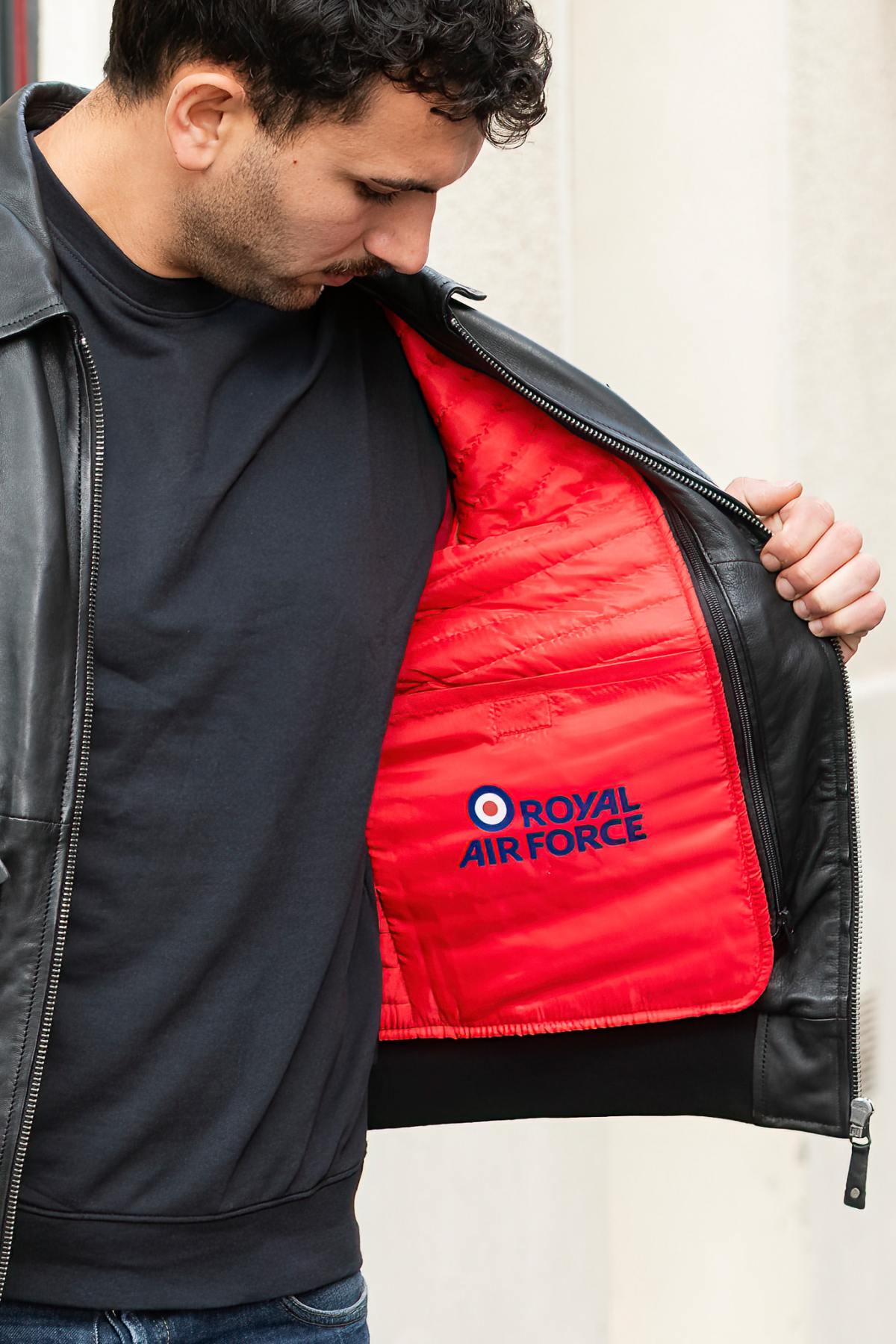 Chaqueta Hombre Royal Air Force TRENCHARD NOIR — vista 7