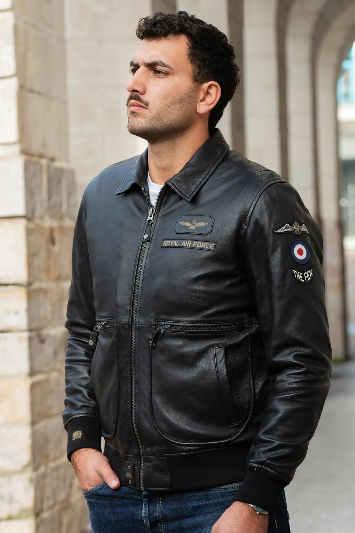 Chaqueta Hombre Royal Air Force TRENCHARD NOIR — vista 2