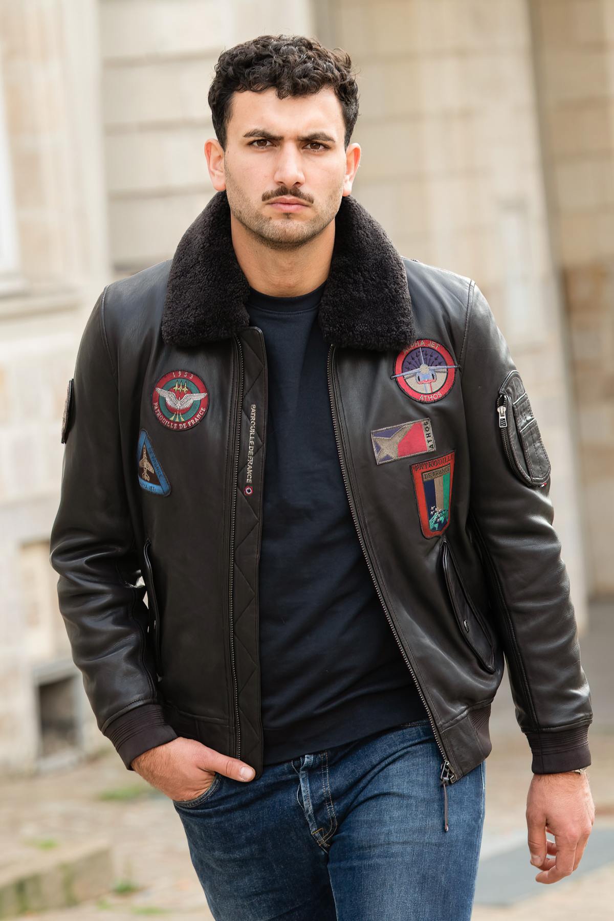 Giacche Uomo Patrouille De France RANGER ALPHA BROWN — vista 5