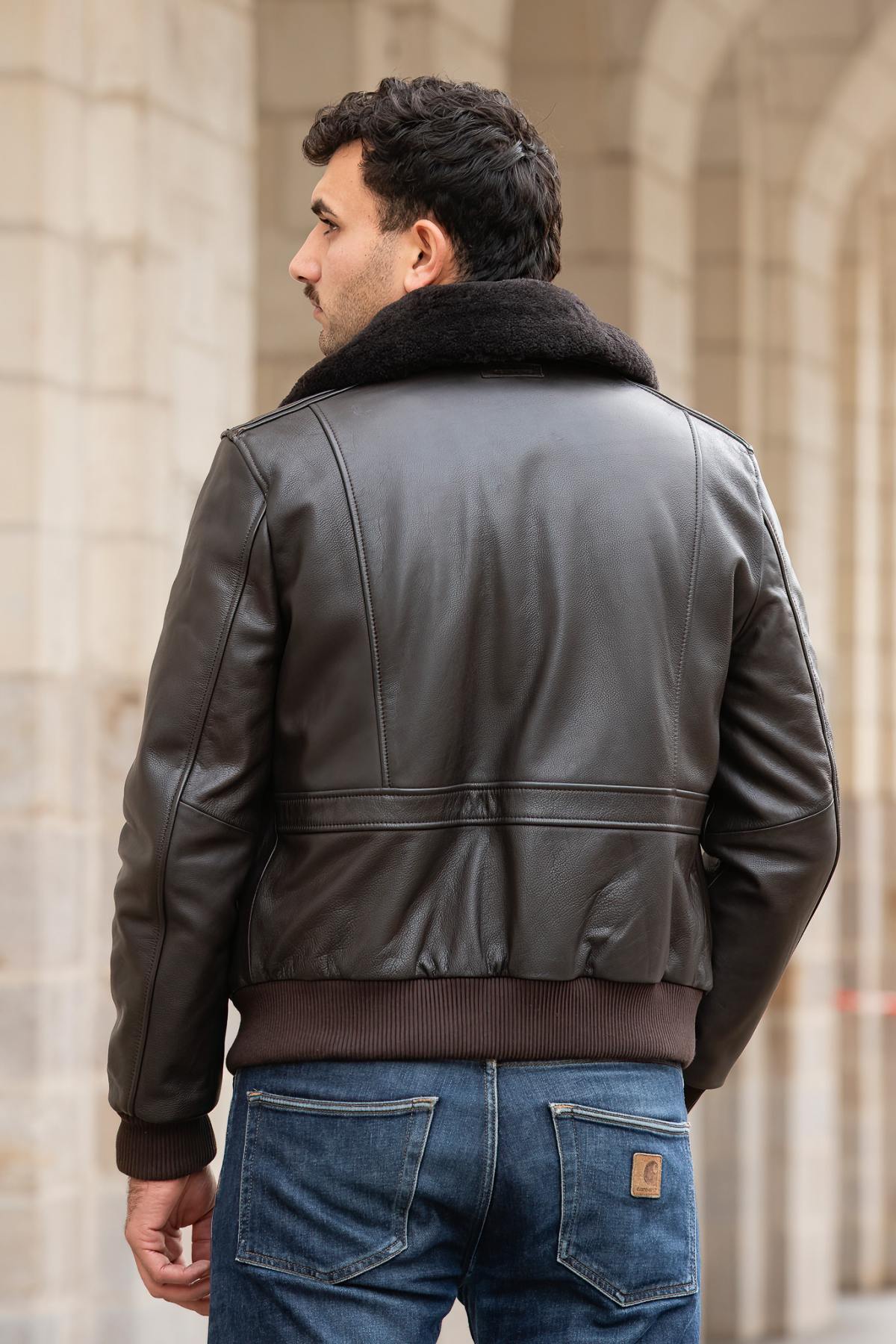 Chaqueta Hombre Redskins PATTON ARGUS BROWN — vista 4