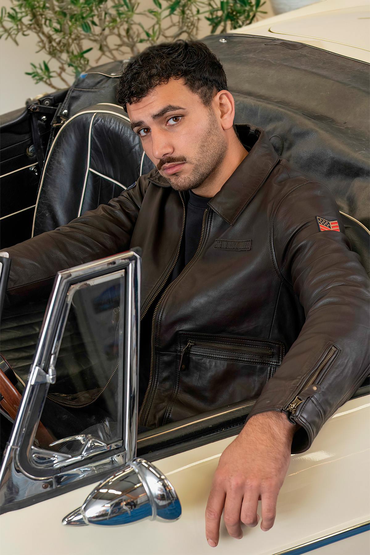 Herren Jacke Steve Mcqueen CRAIG2 DARK BROWN — Ansicht 1