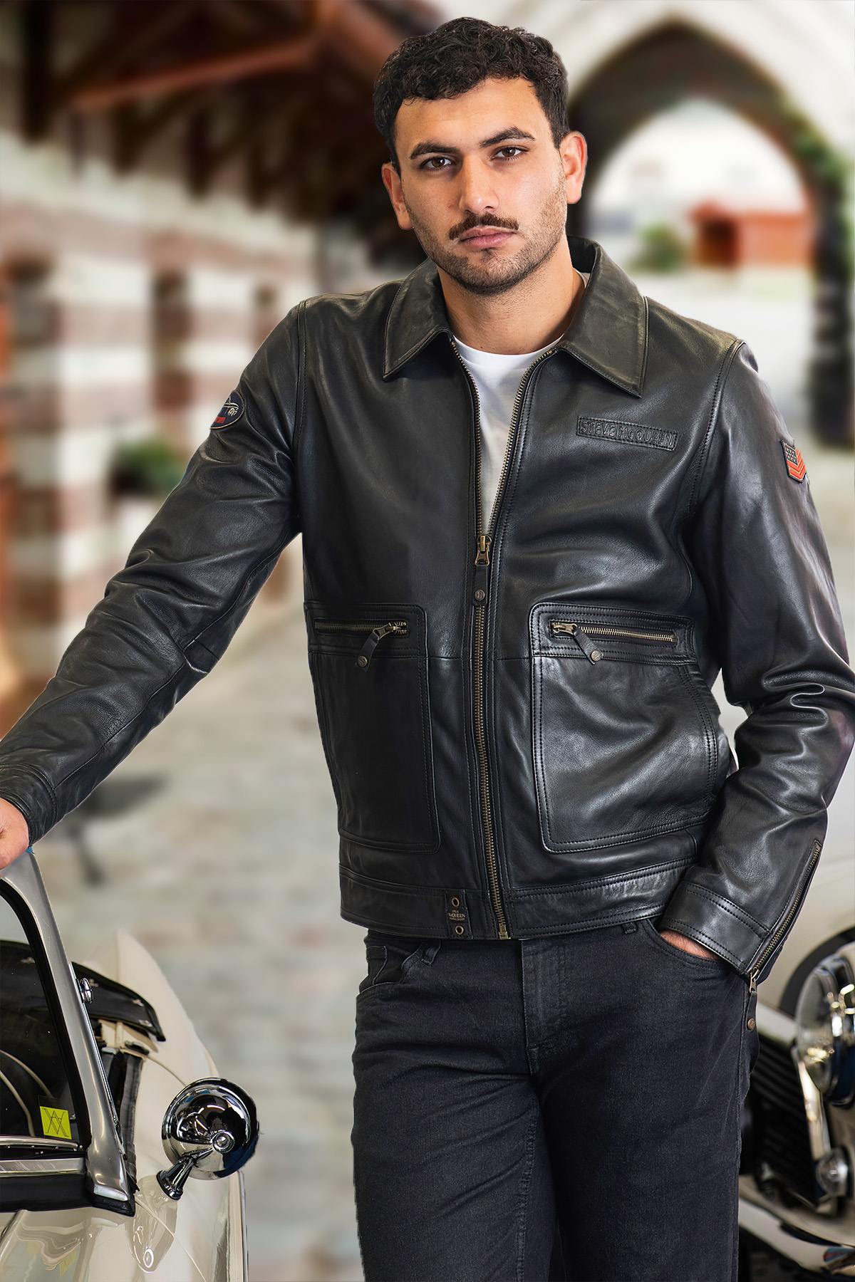 Herren Jacke Steve Mcqueen CRAIG2 BLACK — Ansicht 1
