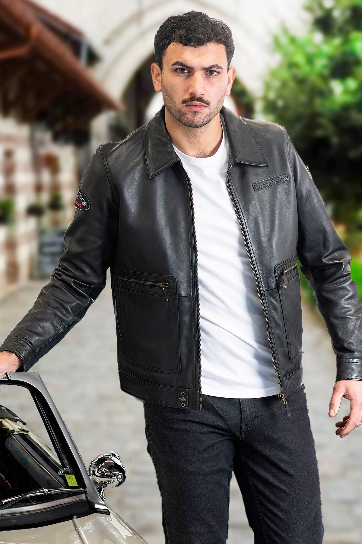 Herren Jacke Steve Mcqueen CRAIG2 BLACK — Ansicht 3