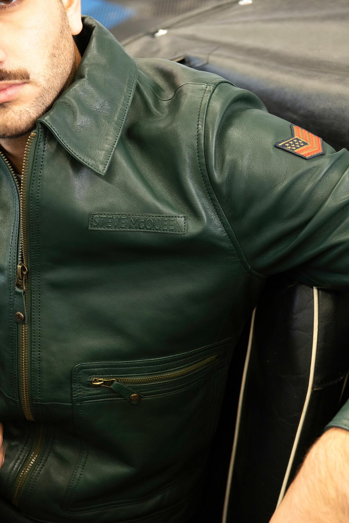 Herren Jacke Steve Mcqueen CRAIG2 PINE — Ansicht 3