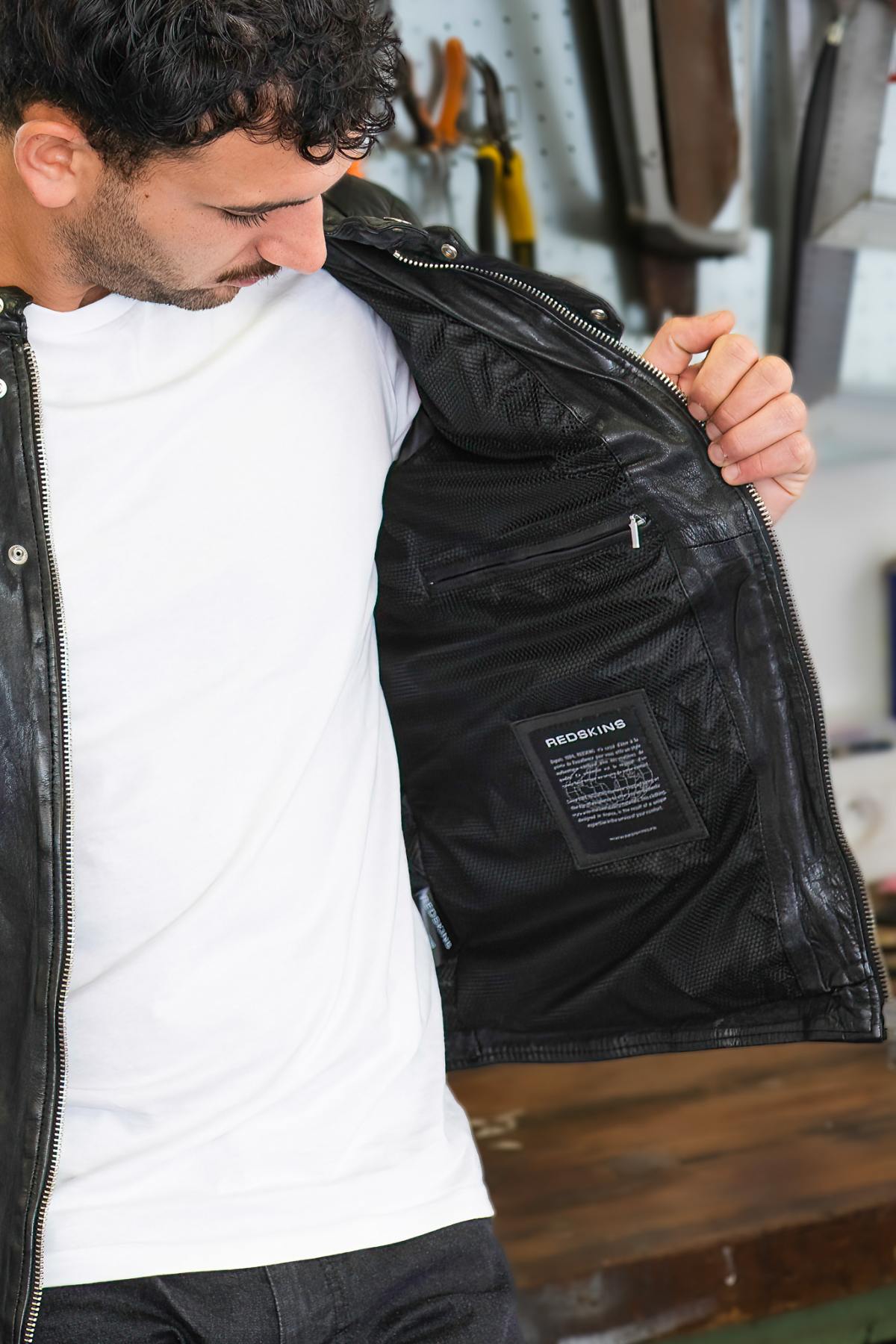 Chaqueta Hombre Redskins NITRO BARCELONA BLACK — vista 5