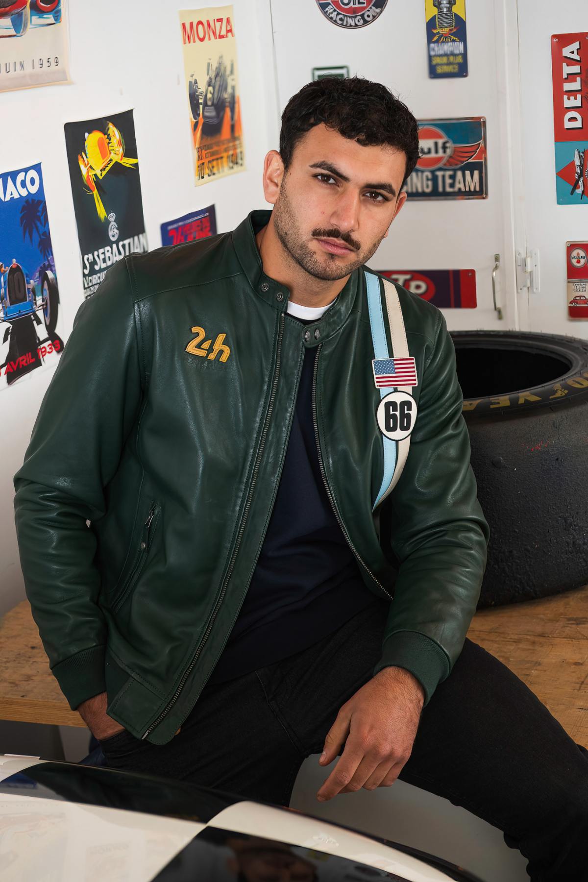 Herren Jacke 24h Le Mans RICHARD VINTAGE GREEN — Ansicht 6