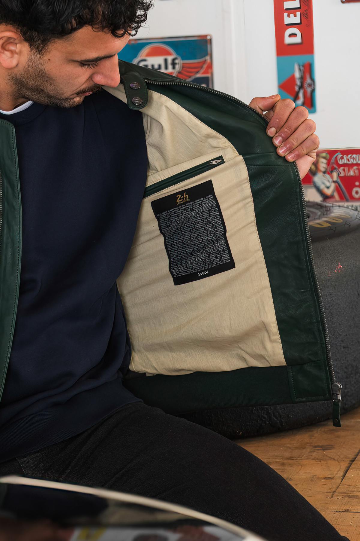 Herren Jacke 24h Le Mans RICHARD VINTAGE GREEN — Ansicht 7