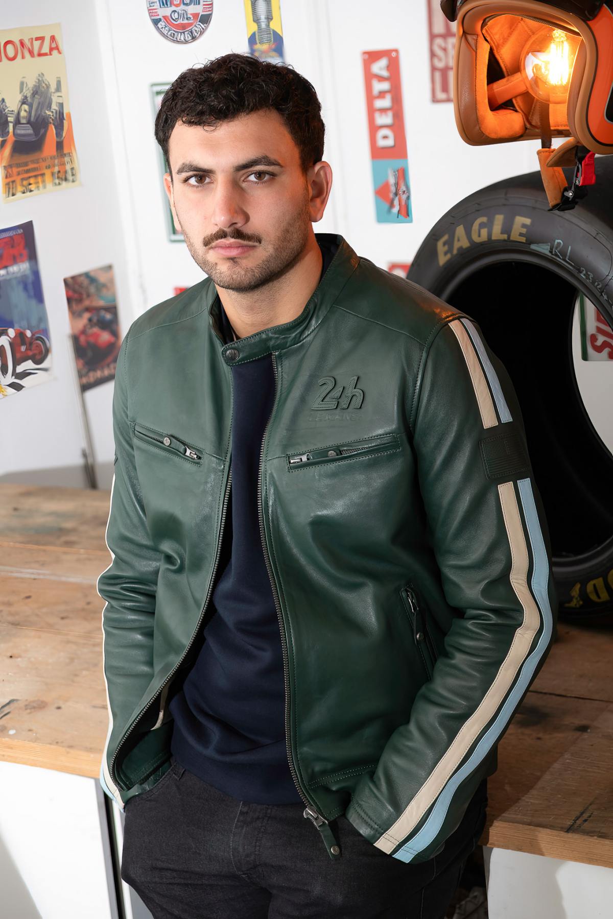 Chaqueta Hombre 24h Le Mans HANS VINTAGE GREEN — vista 10