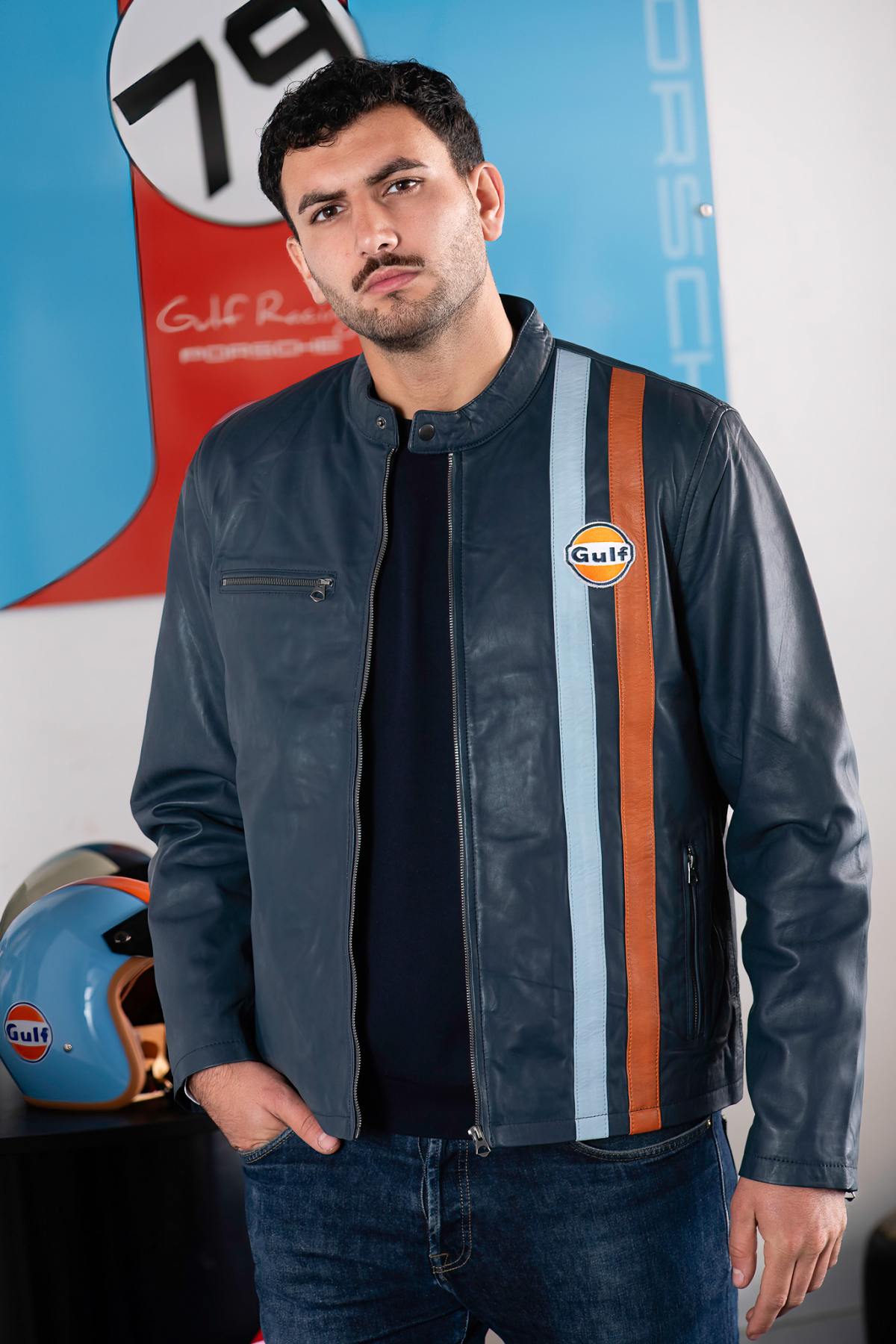 Herren Jacke Gulf ROADMASTER JACKET NAVY — Ansicht 1