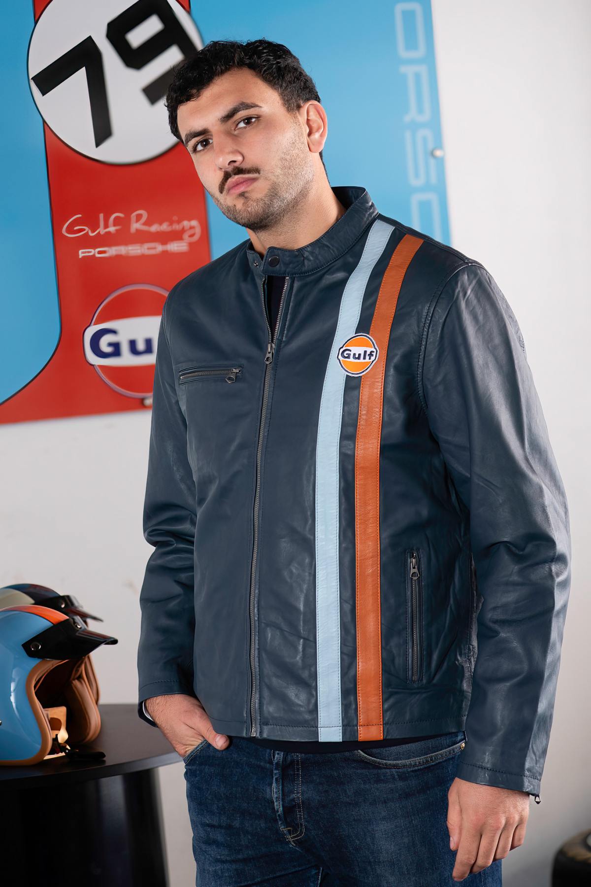 Herren Jacke Gulf ROADMASTER JACKET NAVY — Ansicht 4