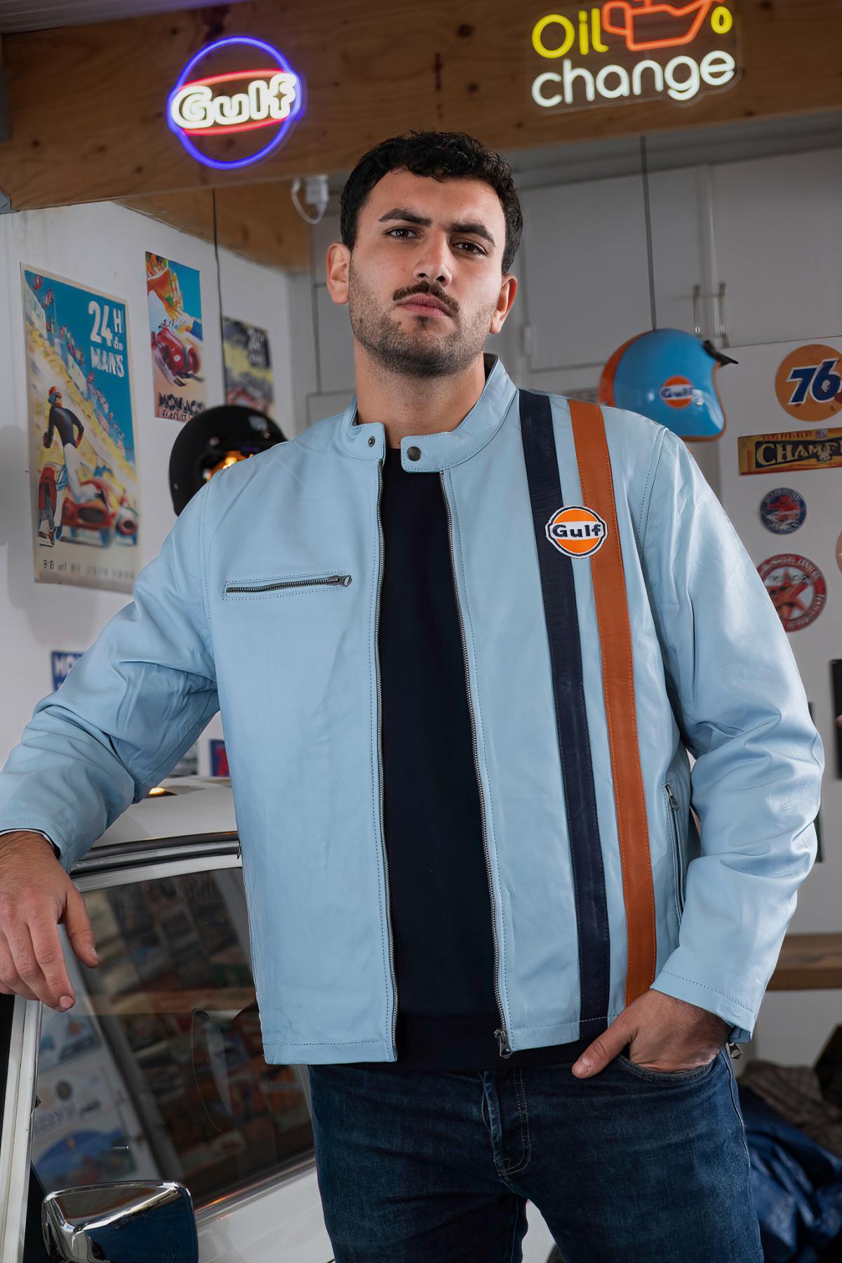 Blouson Homme Gulf ROADMASTER LIGHT BLUE — vue 1