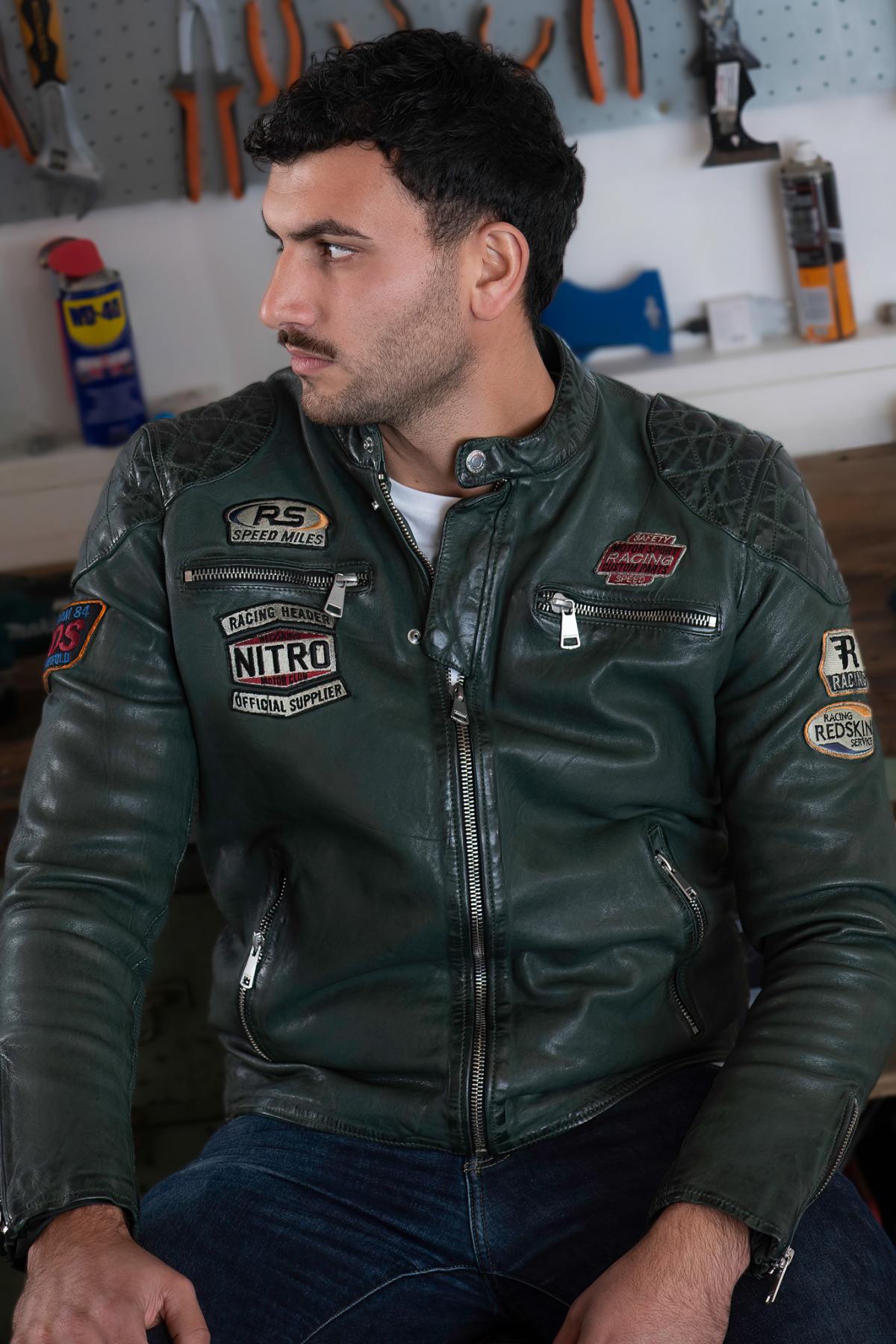 Chaqueta Hombre Redskins NITRO BARCELONA FOREST GREEN — vista 5