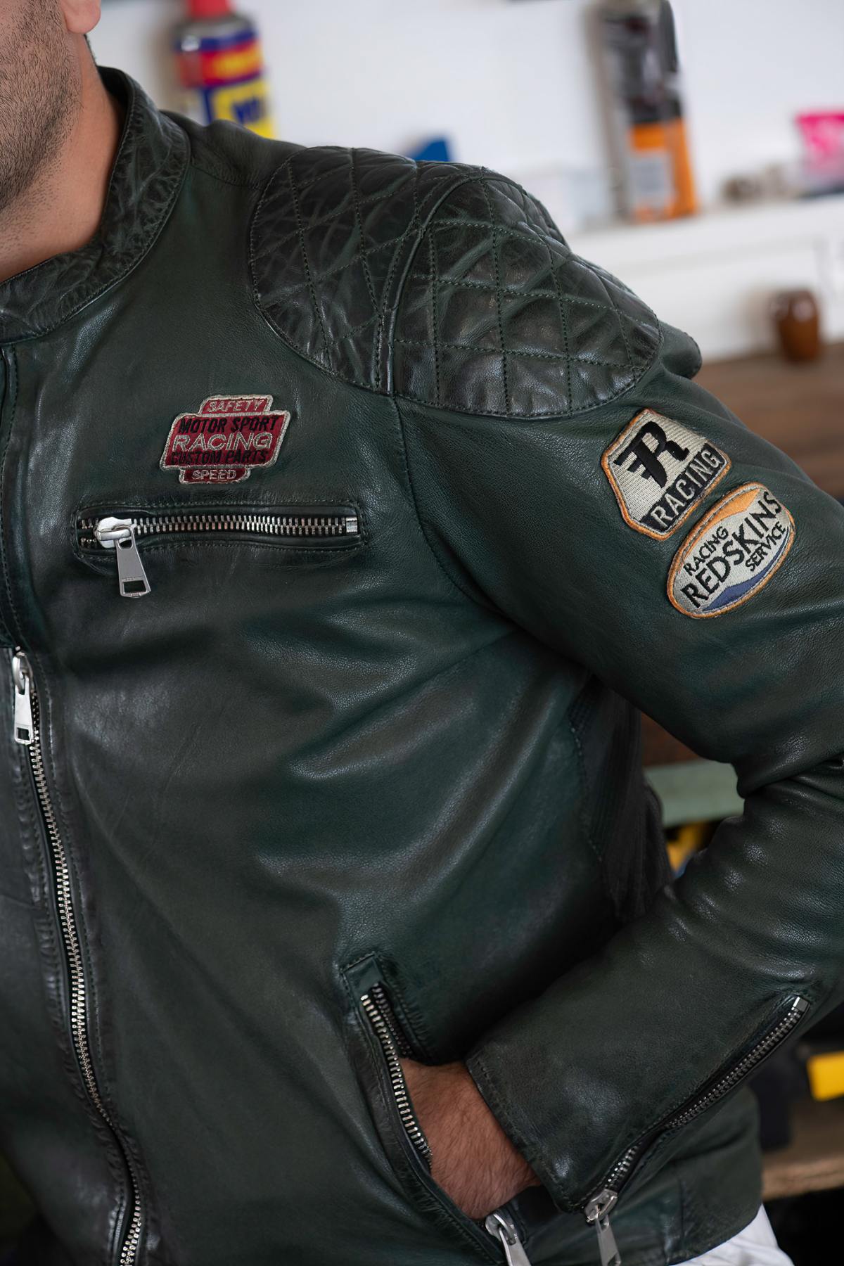 Chaqueta Hombre Redskins NITRO BARCELONA FOREST GREEN — vista 4