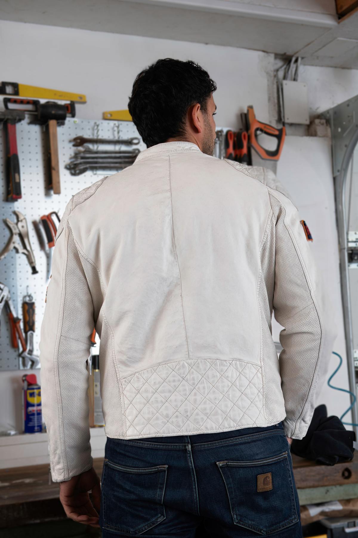 Chaqueta Hombre Redskins NITRO BARCELONA WHITE — vista 7