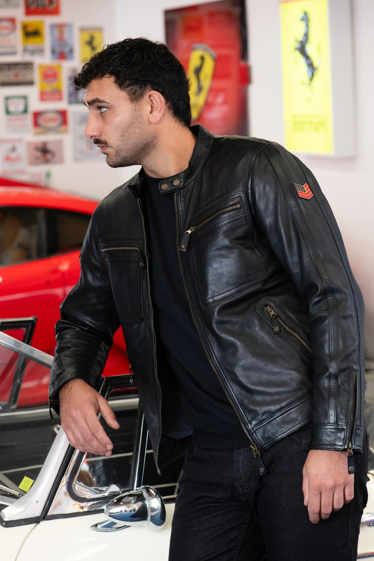 Herren Jacke Steve Mcqueen DENNIS3 BLACK — Ansicht 4