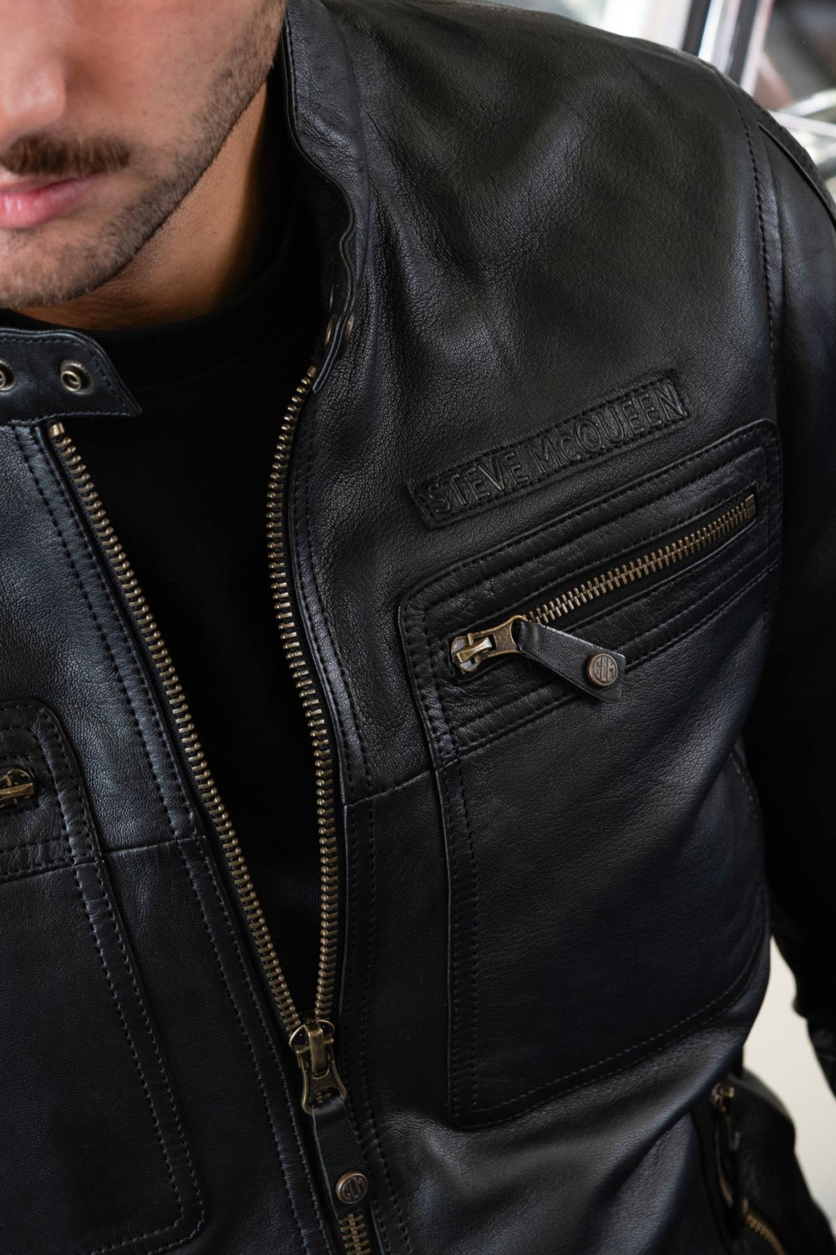 Herren Jacke Steve Mcqueen DENNIS3 BLACK — Ansicht 5