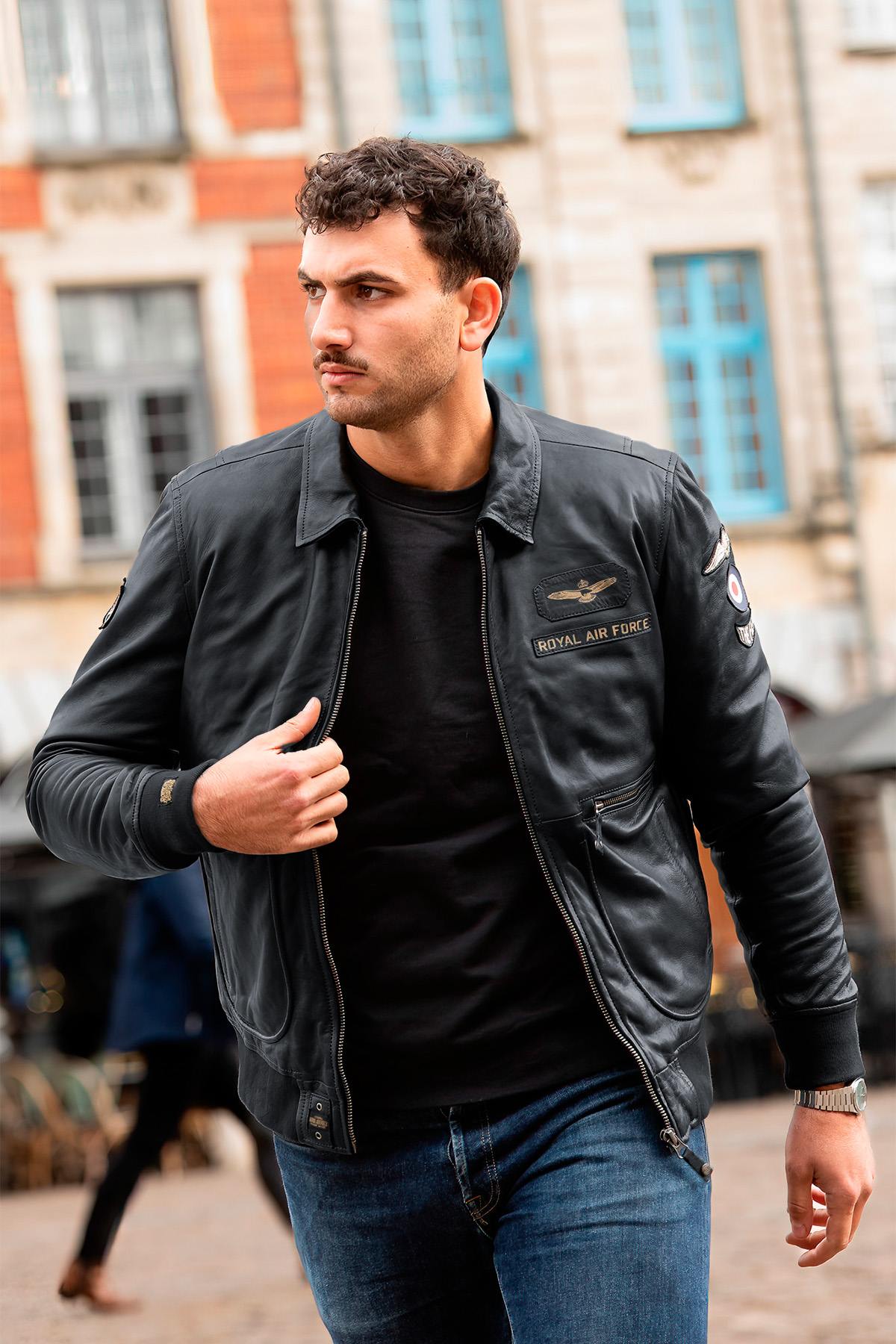 Herren Jacke Royal Air Force TRENCHARD NAVY — Ansicht 4