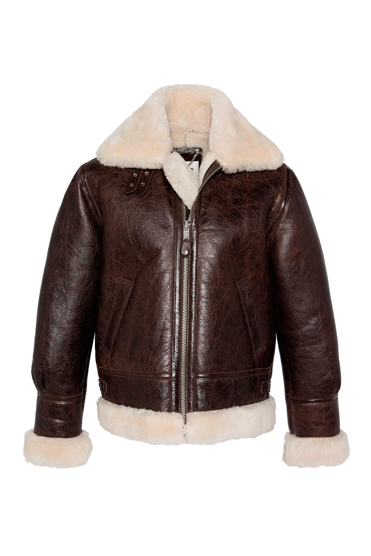 Herren Jacke Schott LC1259CRACK BROWN — Ansicht 5
