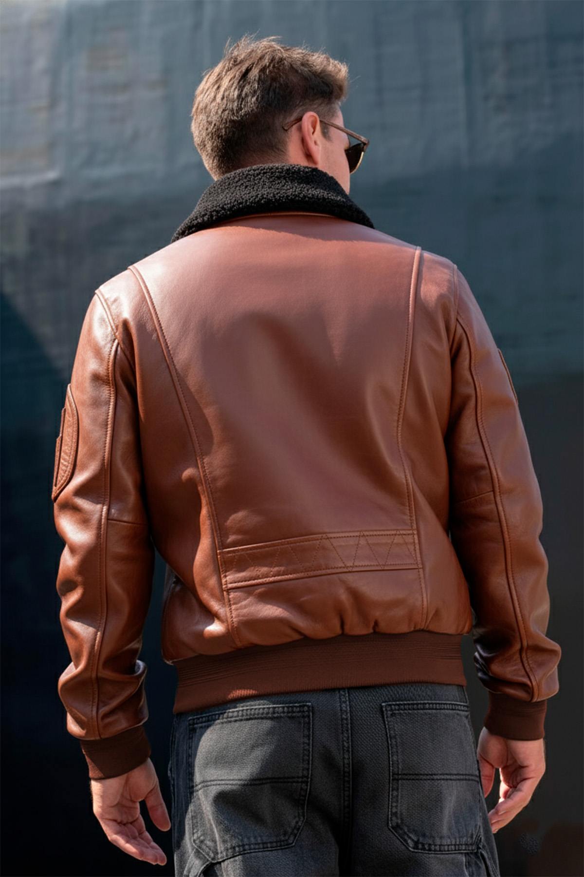 Herren Jacke Patrouille De France RAFAL 2.0 YCON COGNAC — Ansicht 2