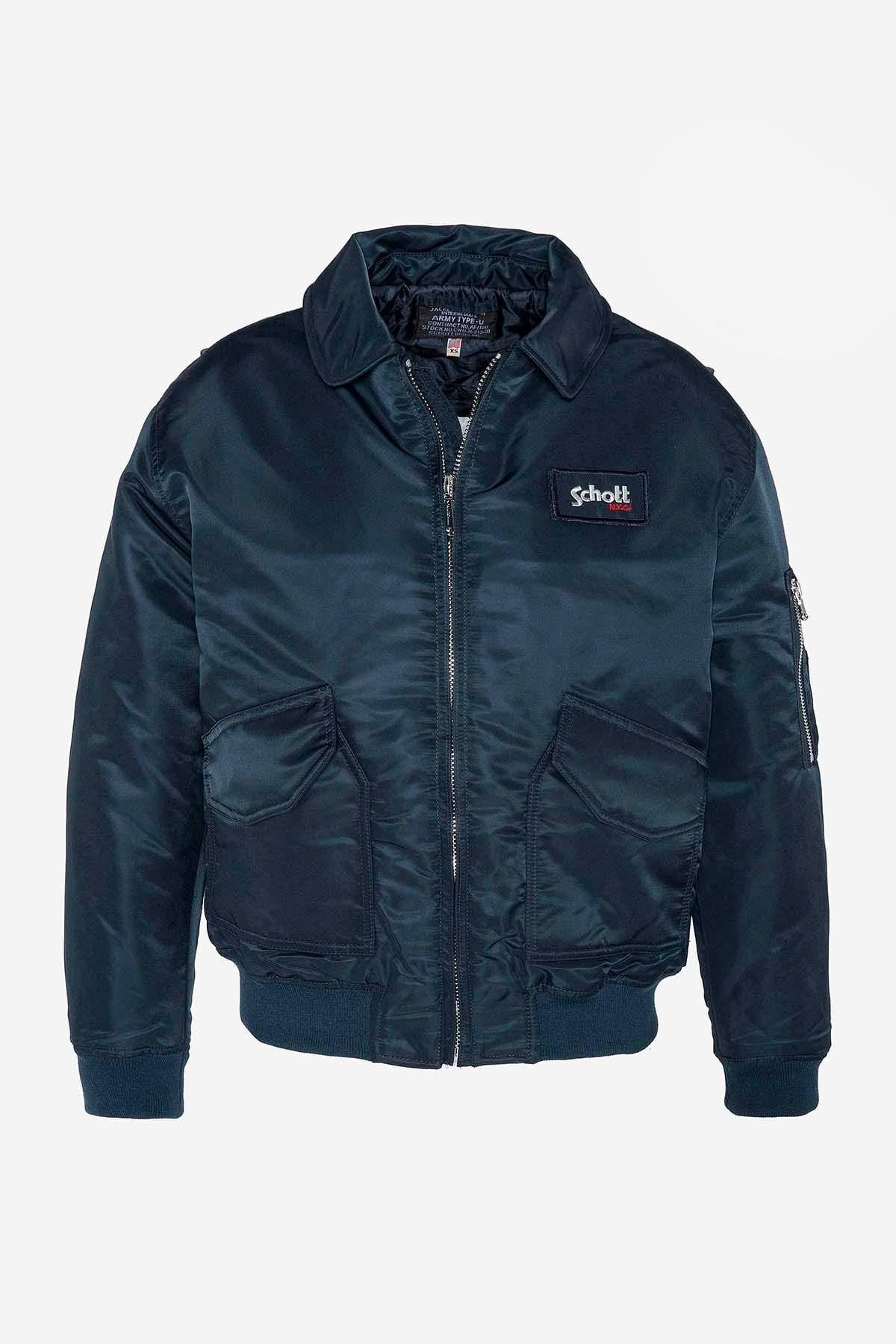 Blouson Mixte Schott DANWRS NAVY — vue 1