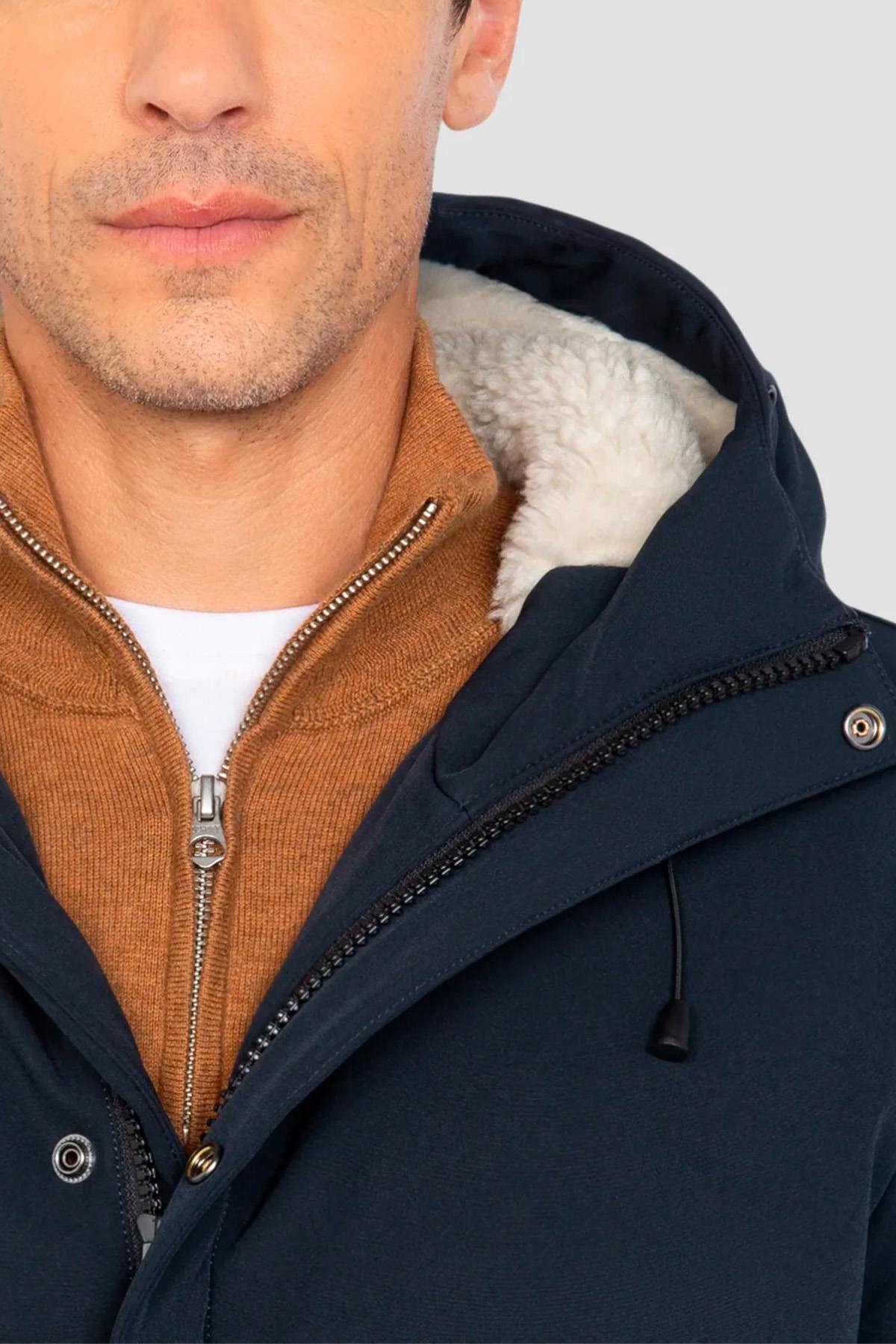 Herren Mantel Schott ELJIN NAVY — Ansicht 4