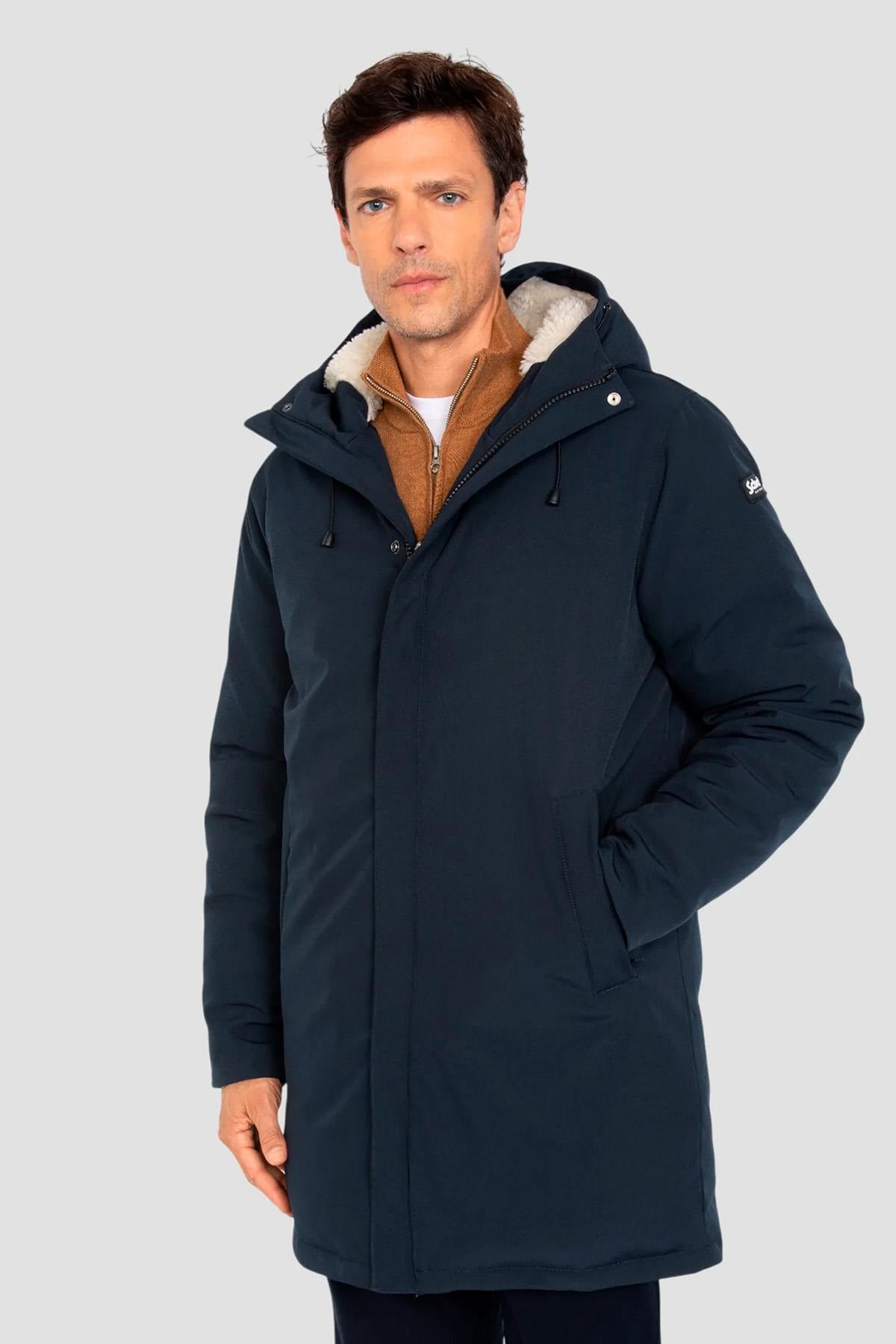 Herren Mantel Schott ELJIN NAVY — Ansicht 2