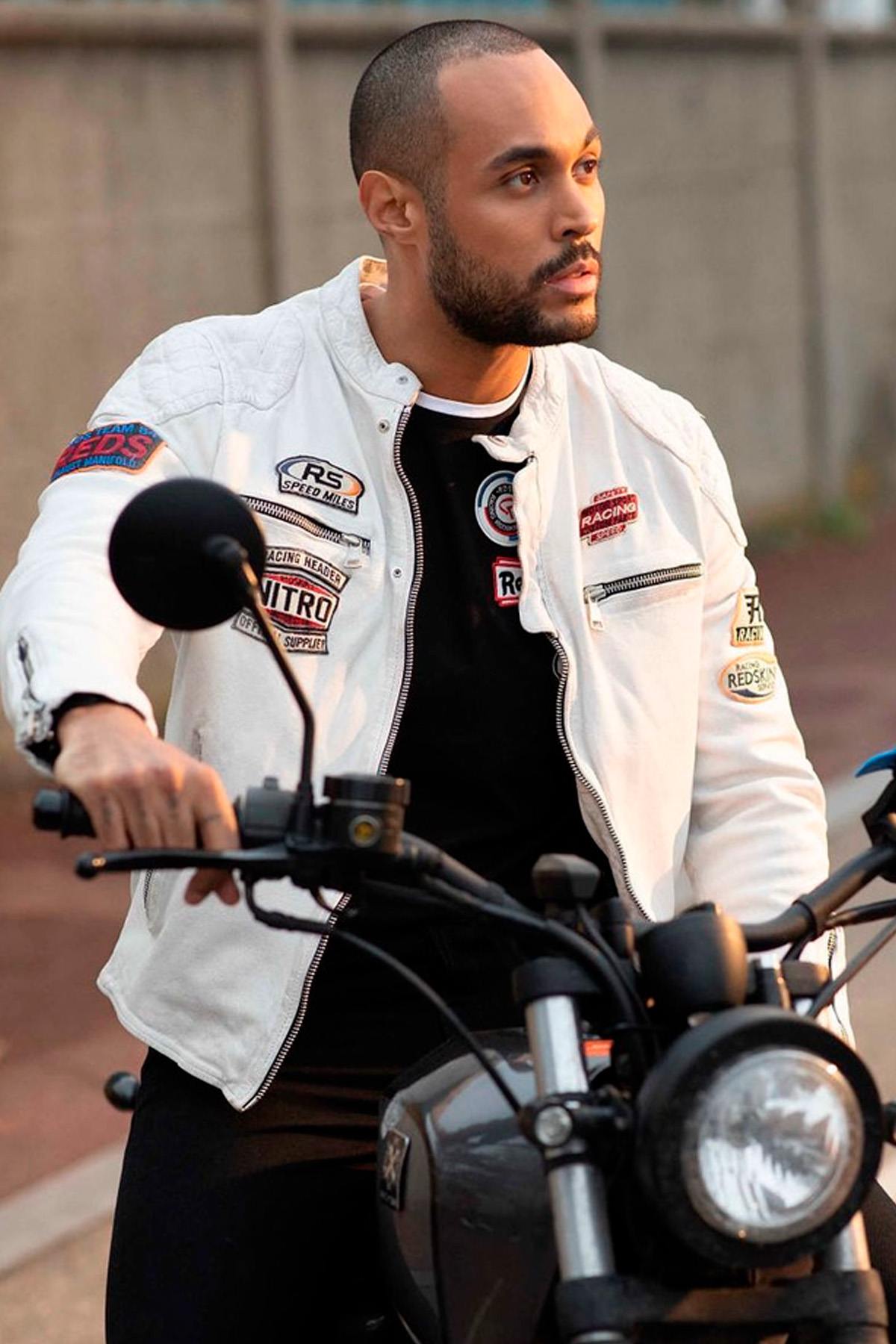 Chaqueta Hombre Redskins NITRO BARCELONA WHITE — vista 1