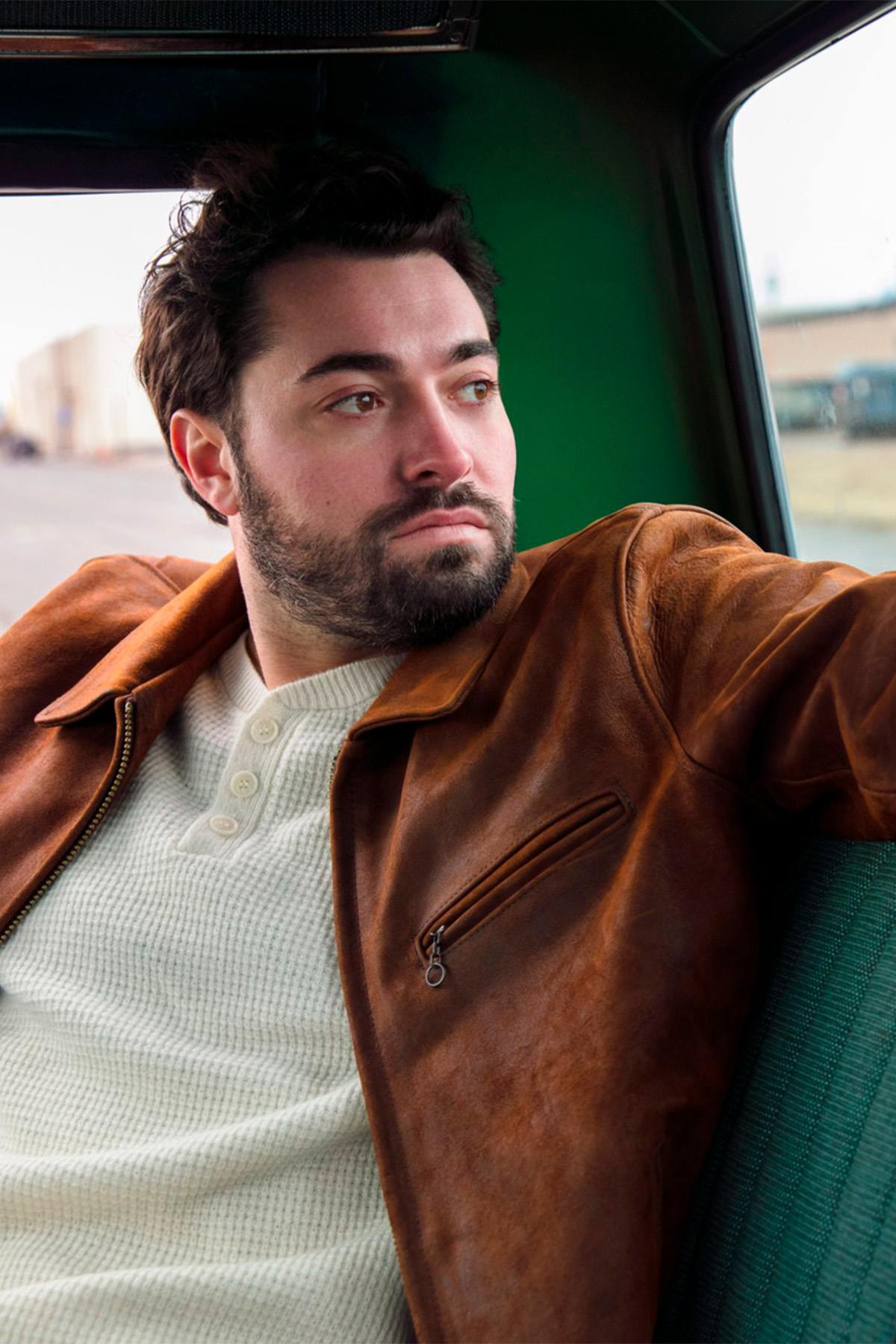 Blouson Homme Schott P673 BROWN — vue 9