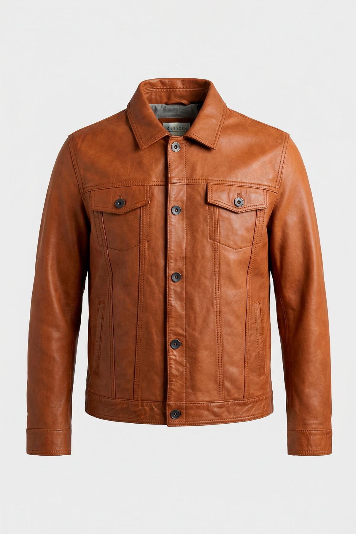 Chaqueta Hombre Cityzen TENNESSE COGNAC — vista 5