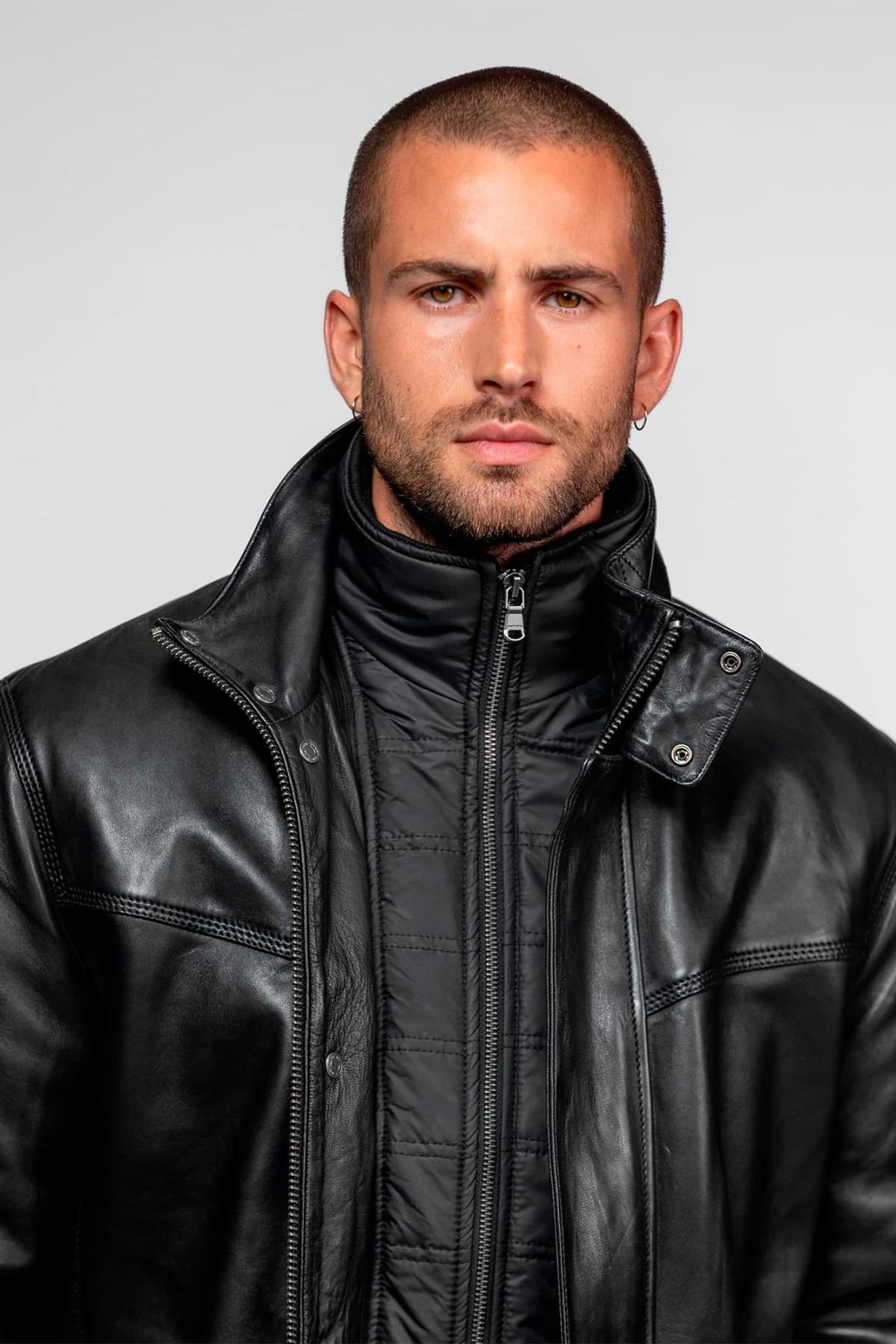 Veste Homme Daytona DARWIN IC LAMB ZENITH BLACK — vue 3